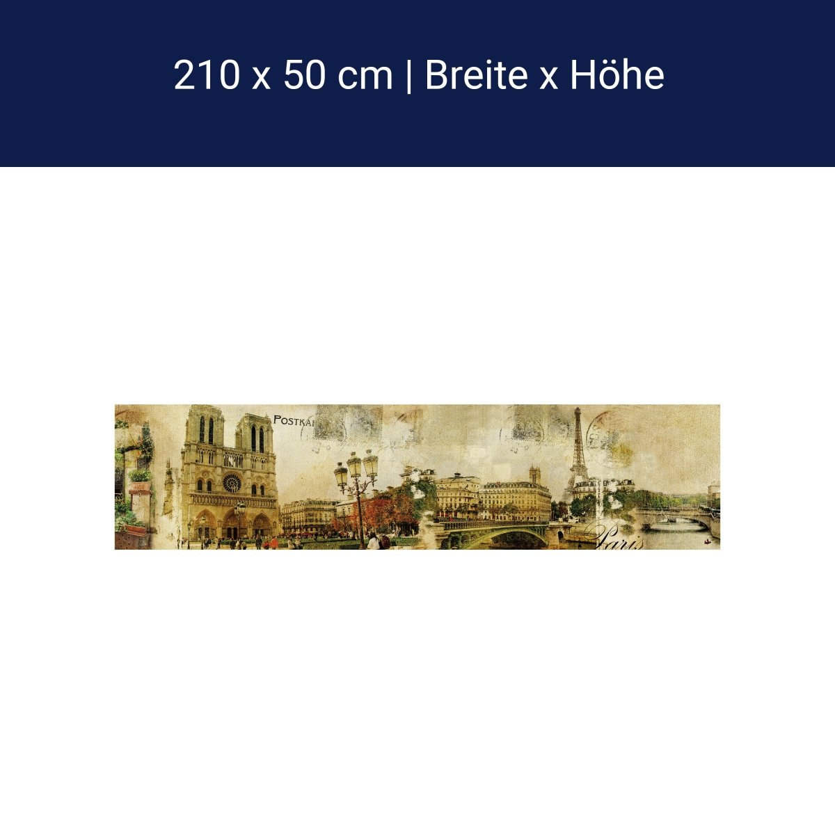 Küchenrückwand Eiffelturm Notre-Dame Postkarte Fluss M1263 Küchenrückwand Eiffelturm Notre-Dame Postkarte Fluss M1263