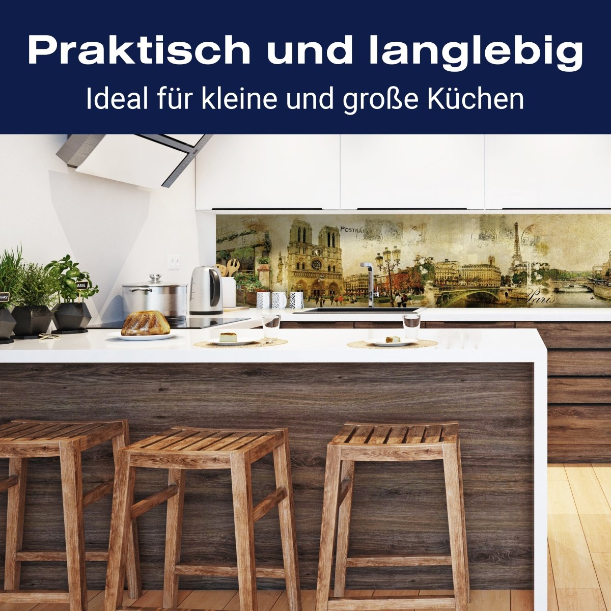 Küchenrückwand Eiffelturm Notre-Dame Postkarte Fluss M1263 entdecken - Bild 3 Küchenrückwand Eiffelturm Notre-Dame Postkarte Fluss M1263 entdecken - Bild 3