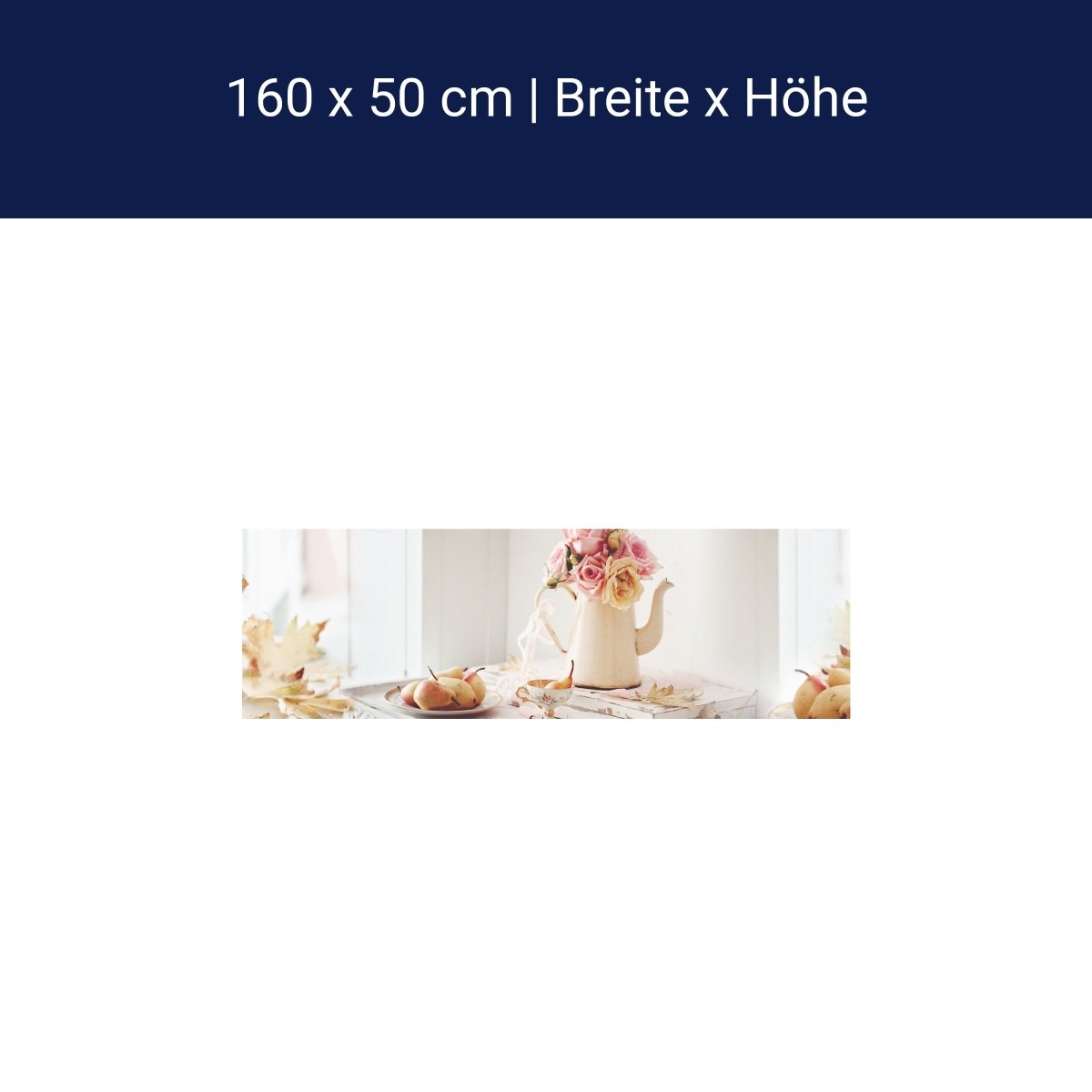 Küchenrückwand Rosen Kanne Birnen Blütenblätter Bücher M1273 Küchenrückwand Rosen Kanne Birnen Blütenblätter Bücher M1273