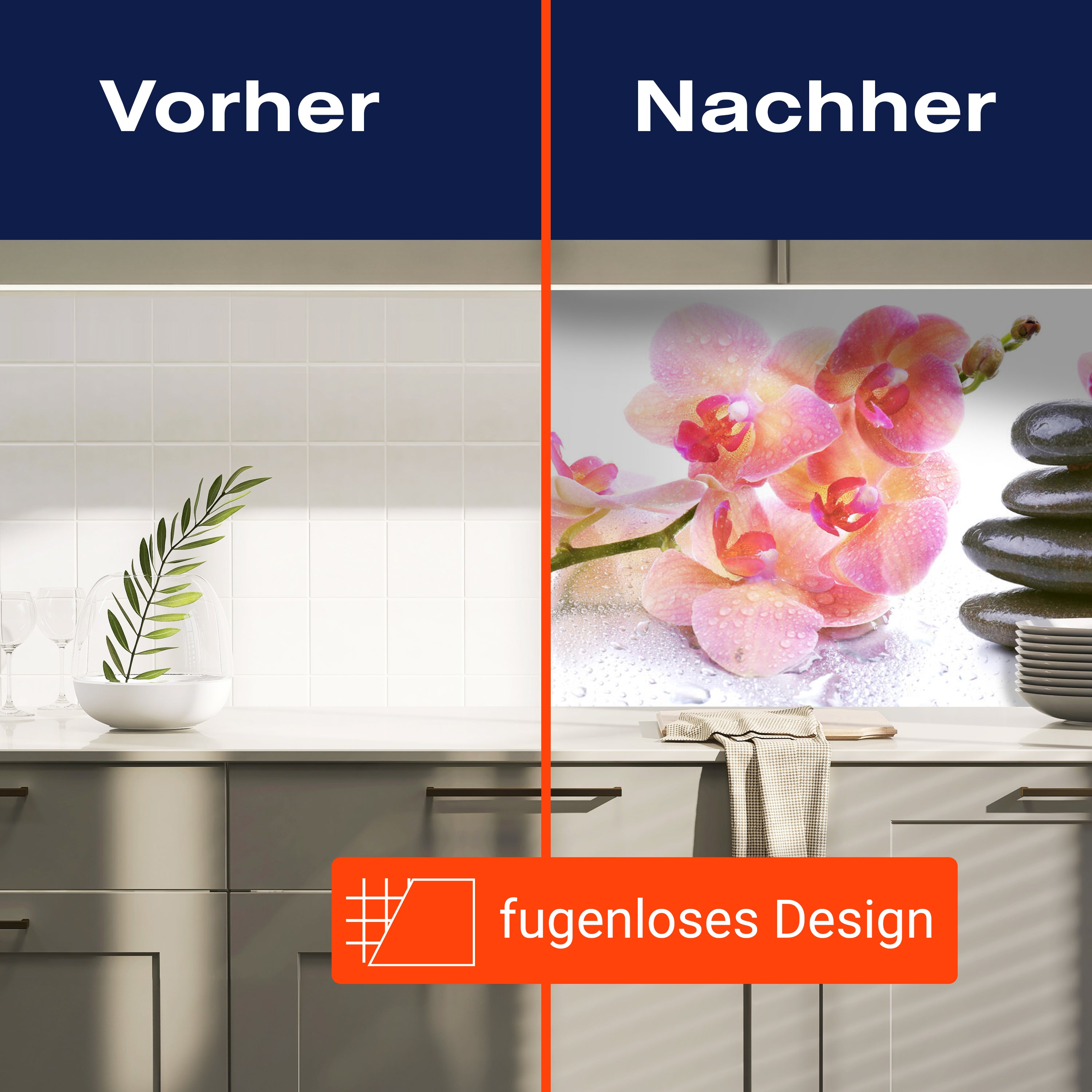 Küchenrückwand Orchidee Blätter Steine Wasser M1280 entdecken - Bild 9 Küchenrückwand Orchidee Blätter Steine Wasser M1280 entdecken - Bild 9