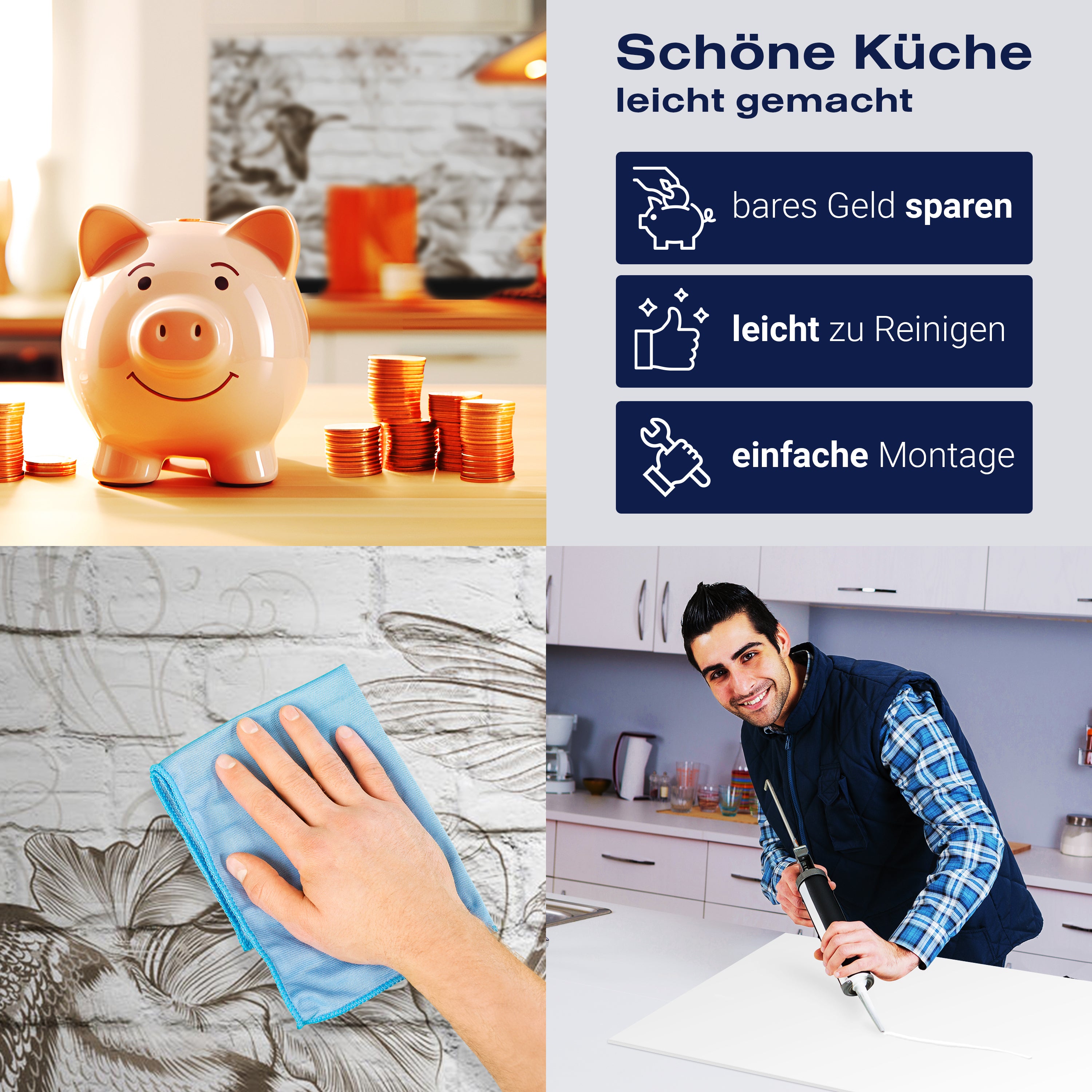 Küchenrückwand Kolibris Blumen M1296 entdecken - Bild 7 Küchenrückwand Kolibris Blumen M1296 entdecken - Bild 7