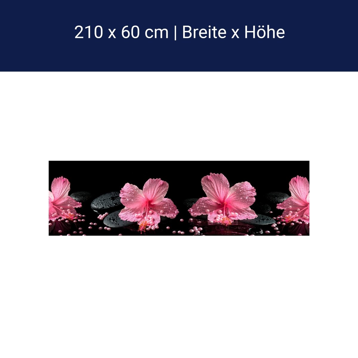 Küchenrückwand Blume Steine Perlen M1307 Küchenrückwand Blume Steine Perlen M1307
