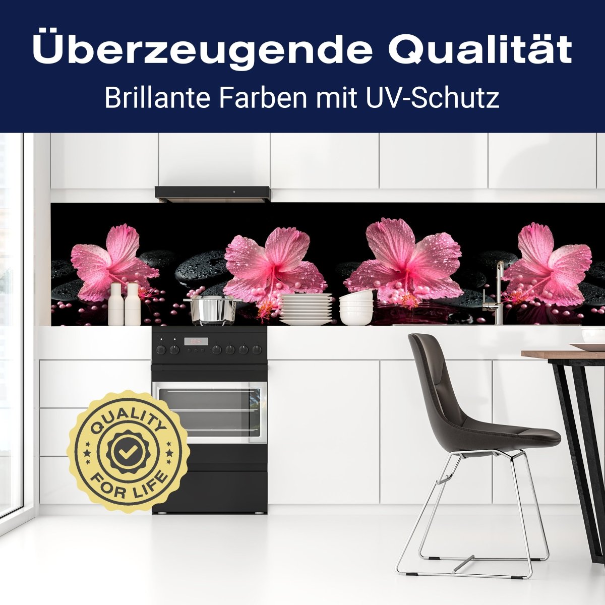 Küchenrückwand Blume Steine Perlen M1307 entdecken - Bild 2 Küchenrückwand Blume Steine Perlen M1307 entdecken - Bild 2