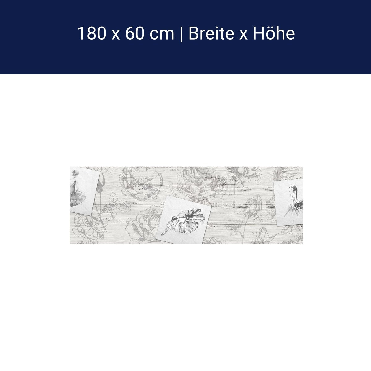 Küchenrückwand Zeichnungen Blumen Frauen Kleider M1322 Küchenrückwand Zeichnungen Blumen Frauen Kleider M1322