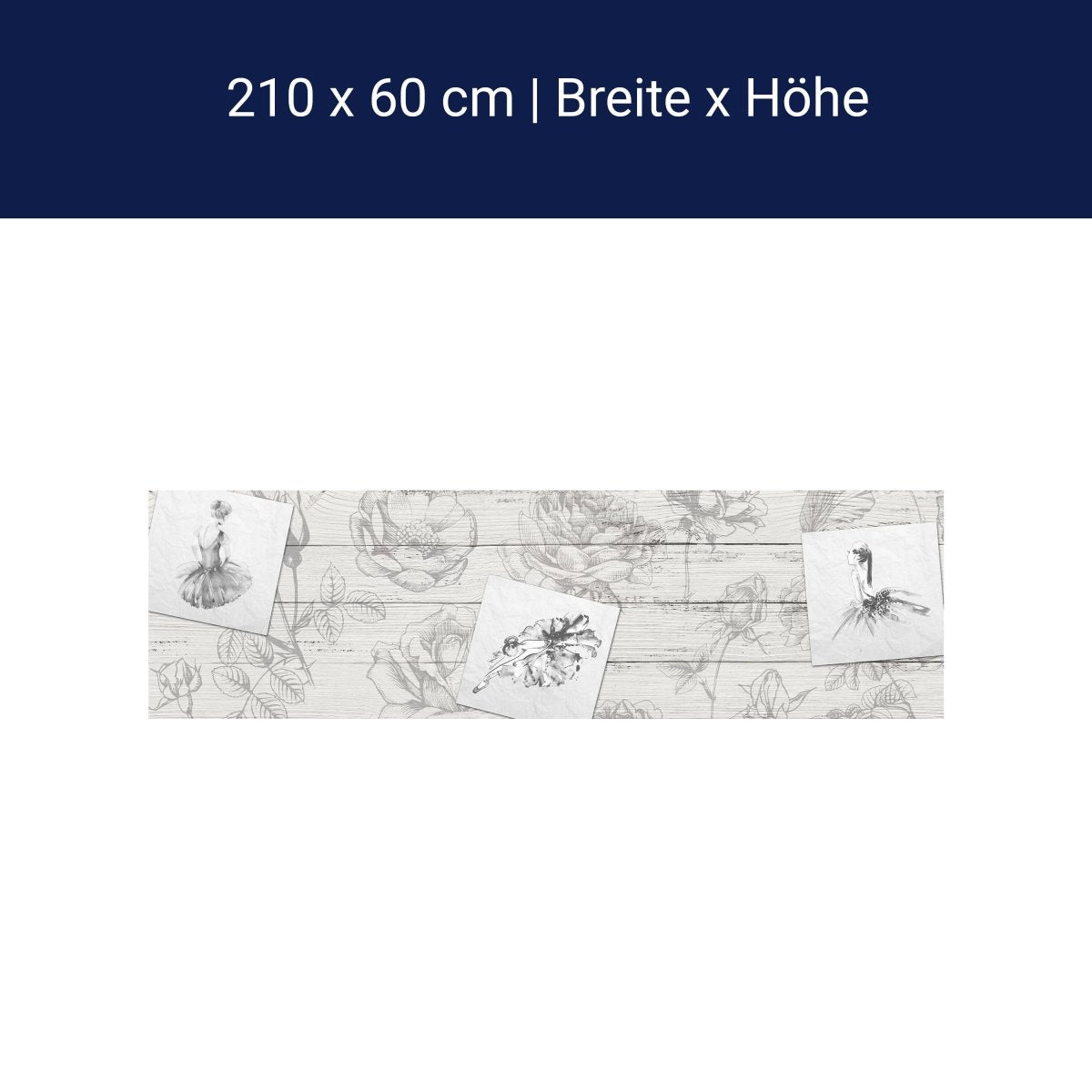 Küchenrückwand Zeichnungen Blumen Frauen Kleider M1322 Küchenrückwand Zeichnungen Blumen Frauen Kleider M1322