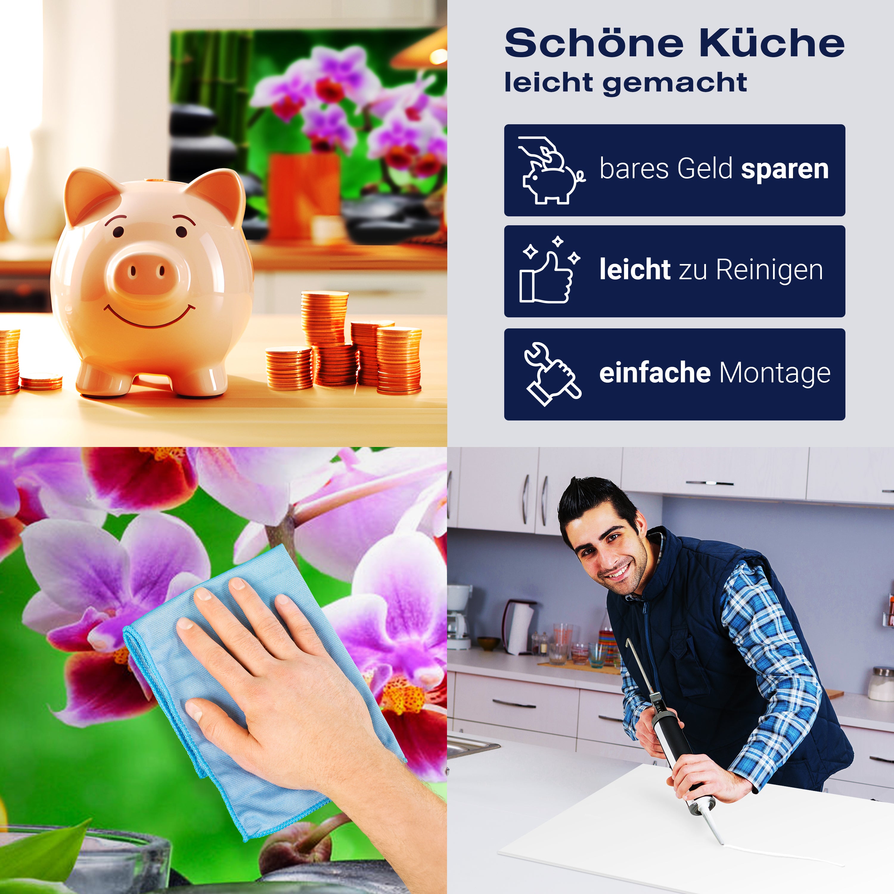 Küchenrückwand Steine schwarz orchidee bambus kerzen M1350 entdecken - Bild 7 Küchenrückwand Steine schwarz orchidee bambus kerzen M1350 entdecken - Bild 7