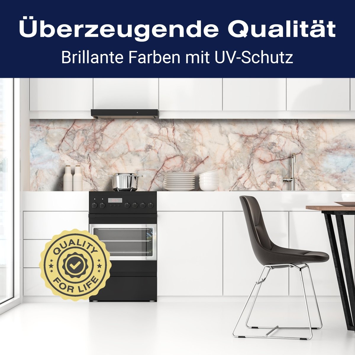 Küchenrückwand beiger Marmor, Stein M1427 entdecken - Bild 2 Küchenrückwand beiger Marmor, Stein M1427 entdecken - Bild 2