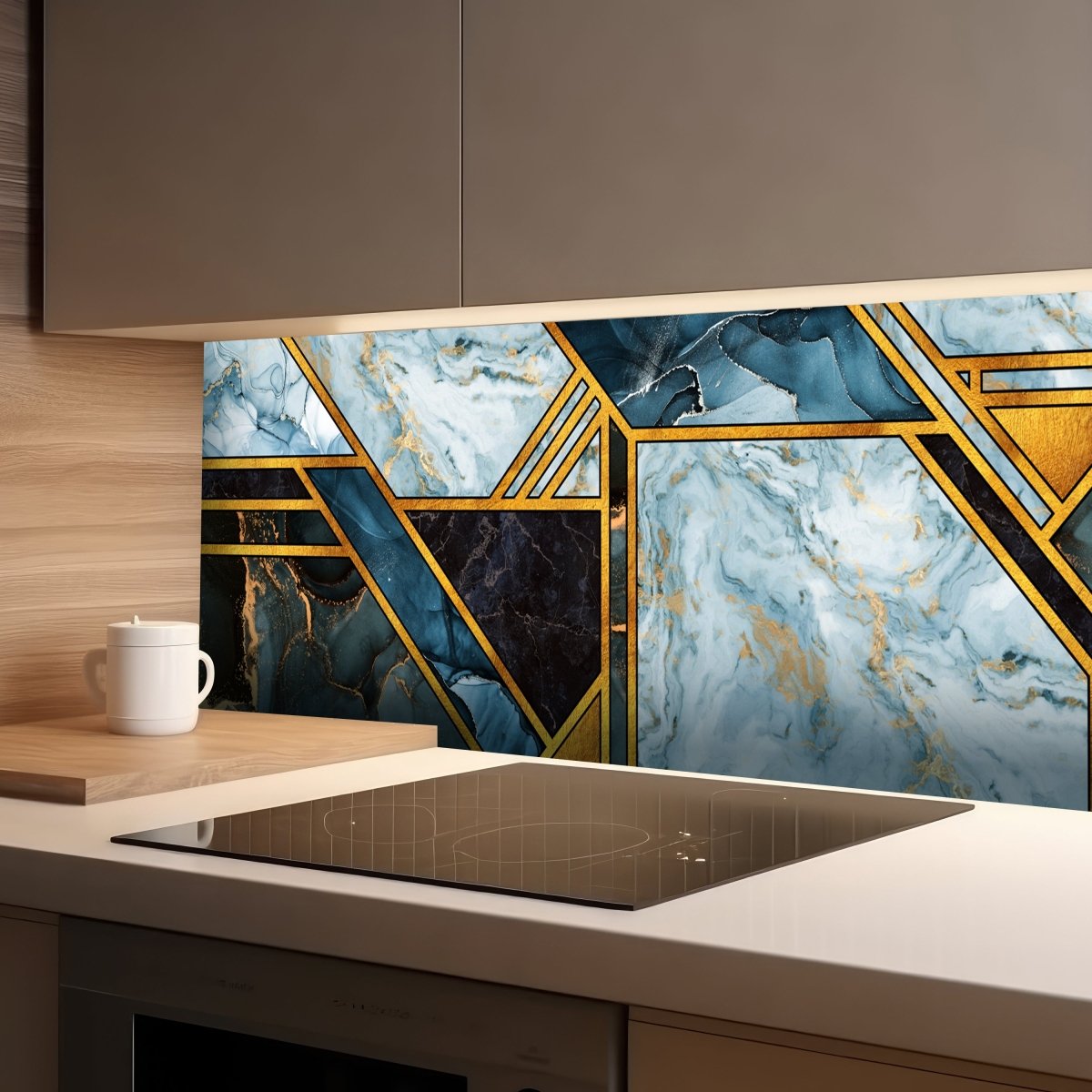 Küchenrückwand blauer Marmor, Stein, Fliesen M1428 entdecken - Bild 1 Küchenrückwand blauer Marmor, Stein, Fliesen M1428 entdecken - Bild 1