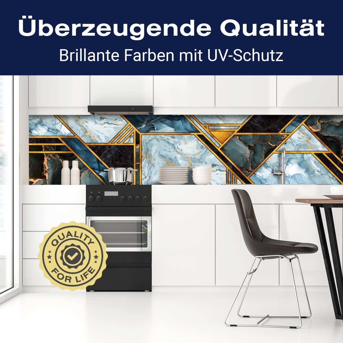 Küchenrückwand blauer Marmor, Stein, Fliesen M1428 entdecken - Bild 2 Küchenrückwand blauer Marmor, Stein, Fliesen M1428 entdecken - Bild 2