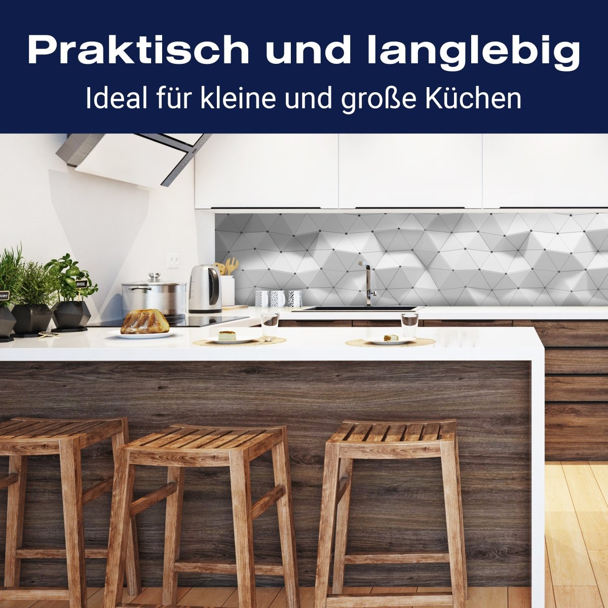 Küchenrückwand abstraktes geometrisches Muster M1430 entdecken - Bild 3 Küchenrückwand abstraktes geometrisches Muster M1430 entdecken - Bild 3