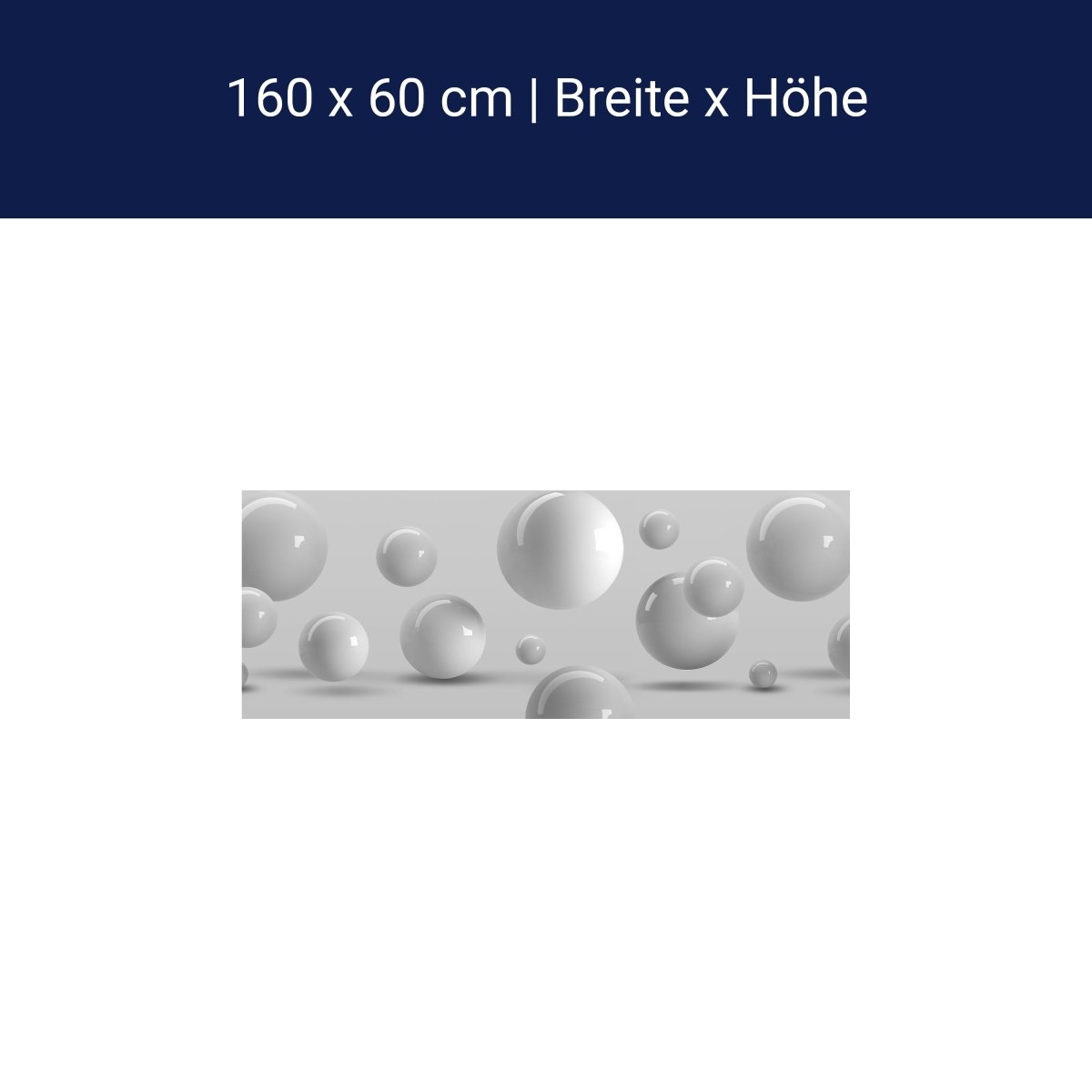 Küchenrückwand weiße Kugeln M1433 Küchenrückwand weiße Kugeln M1433