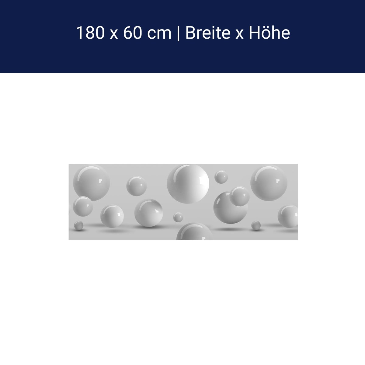 Küchenrückwand weiße Kugeln M1433 Küchenrückwand weiße Kugeln M1433