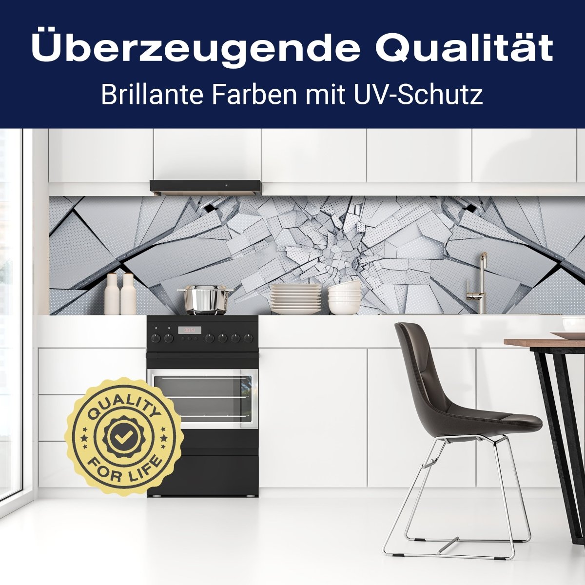 Küchenrückwand gebrochene geometrische Oberfläche M1434 entdecken - Bild 2 Küchenrückwand gebrochene geometrische Oberfläche M1434 entdecken - Bild 2