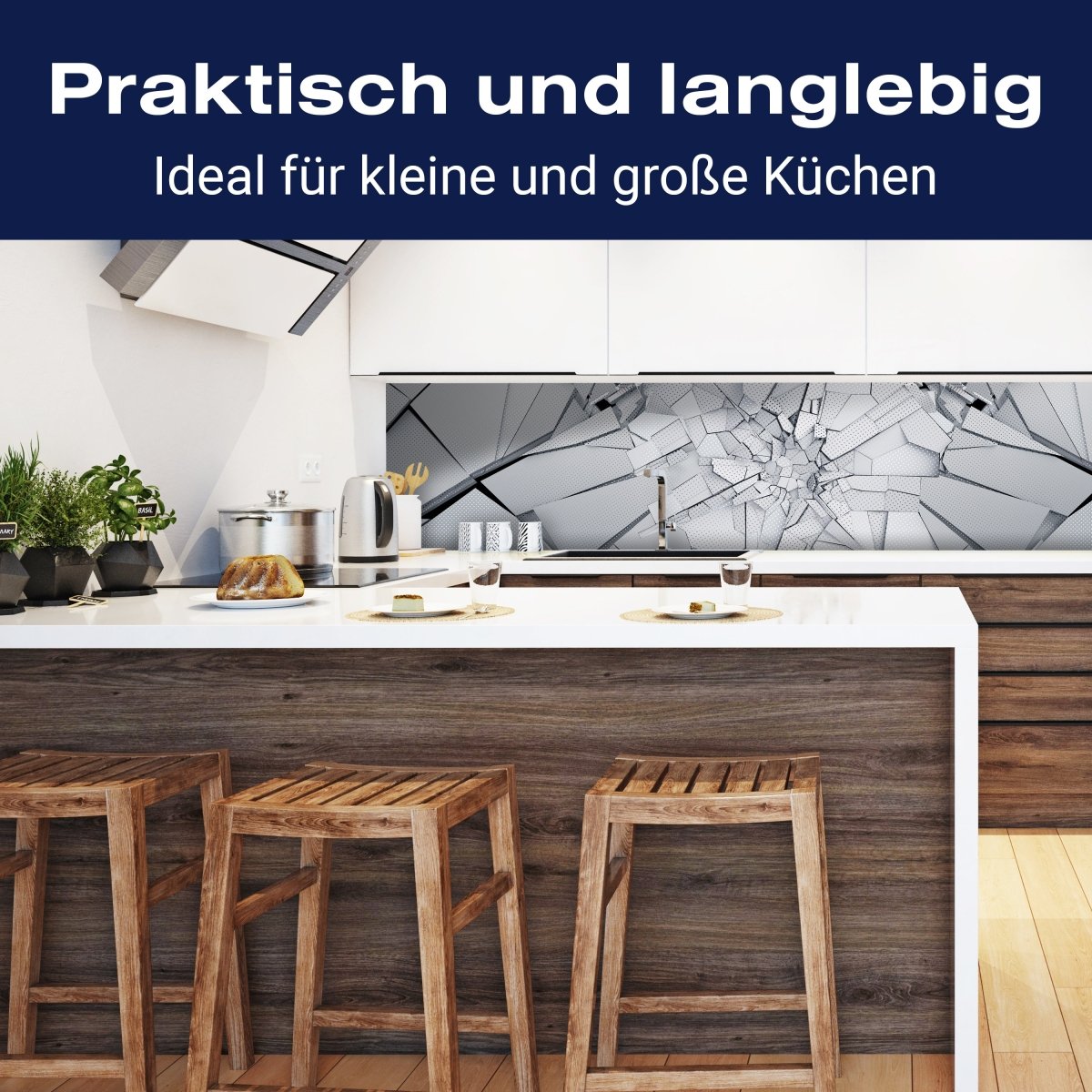 Küchenrückwand gebrochene geometrische Oberfläche M1434 entdecken - Bild 3 Küchenrückwand gebrochene geometrische Oberfläche M1434 entdecken - Bild 3