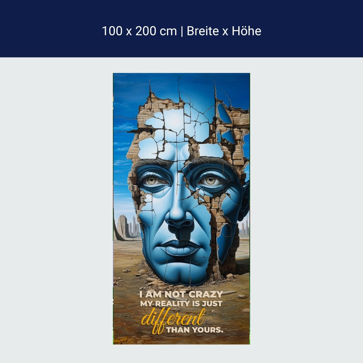 Türtapete Crazy Head M1521 Türtapete Crazy Head M1521