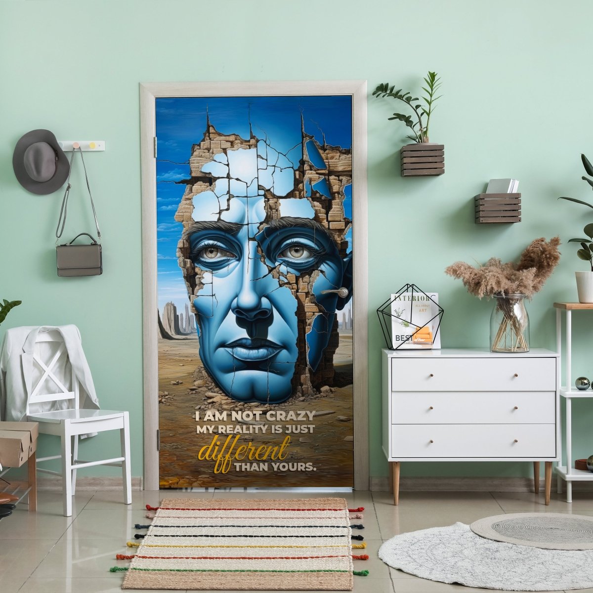 Türtapete Crazy Head M1521 - Bild 1 Türtapete Crazy Head M1521 - Bild 1