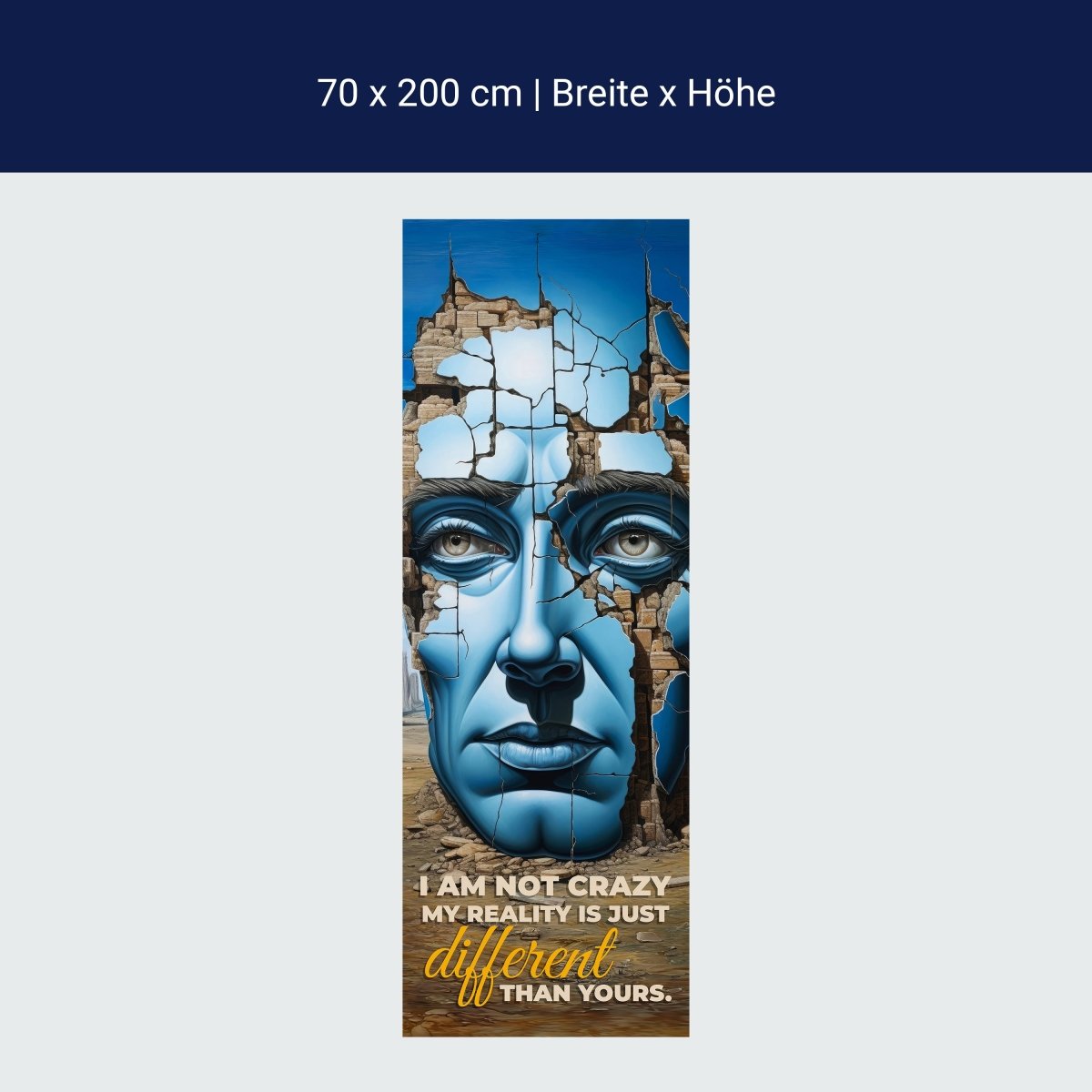 Türtapete Crazy Head M1521 Türtapete Crazy Head M1521