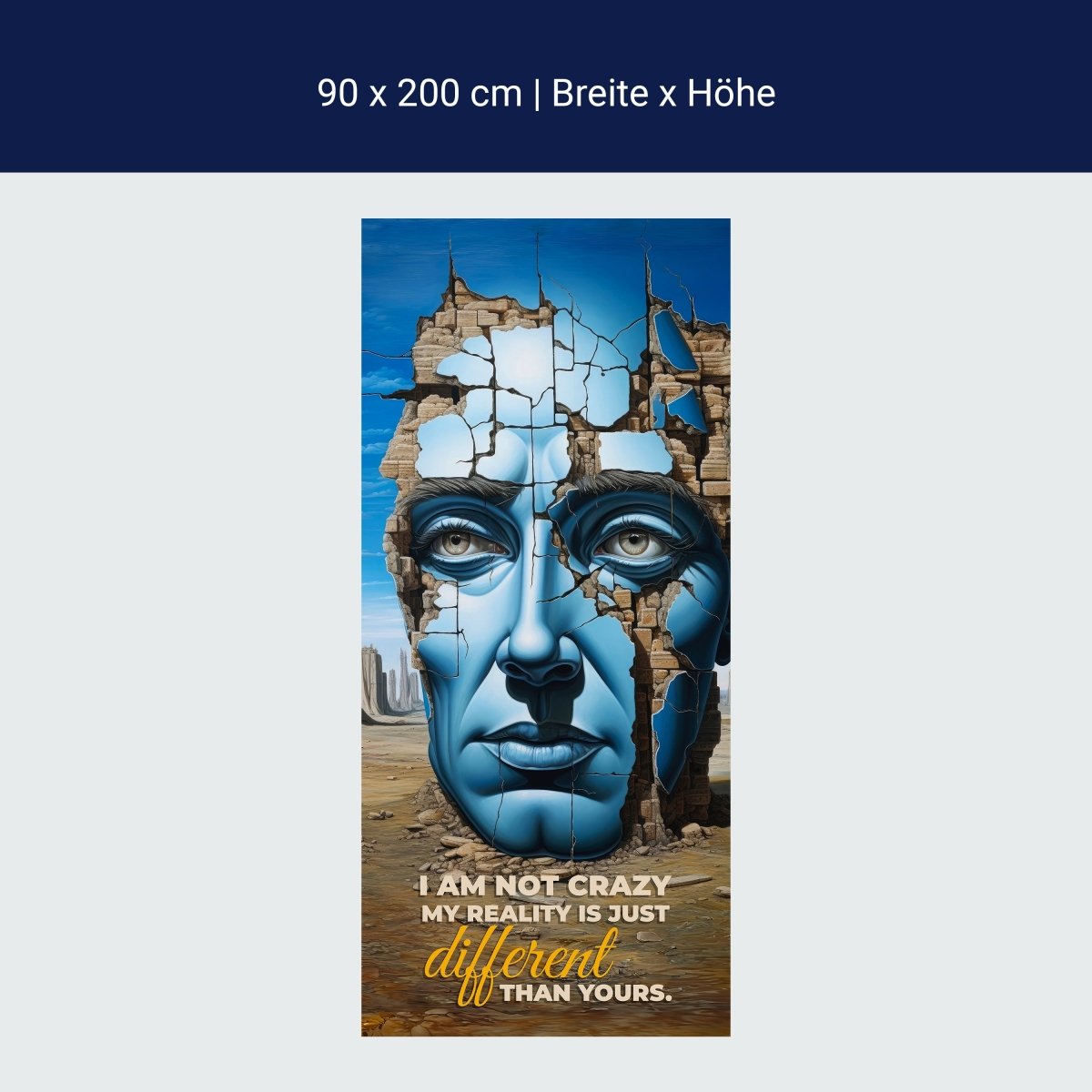 Türtapete Crazy Head M1521 Türtapete Crazy Head M1521