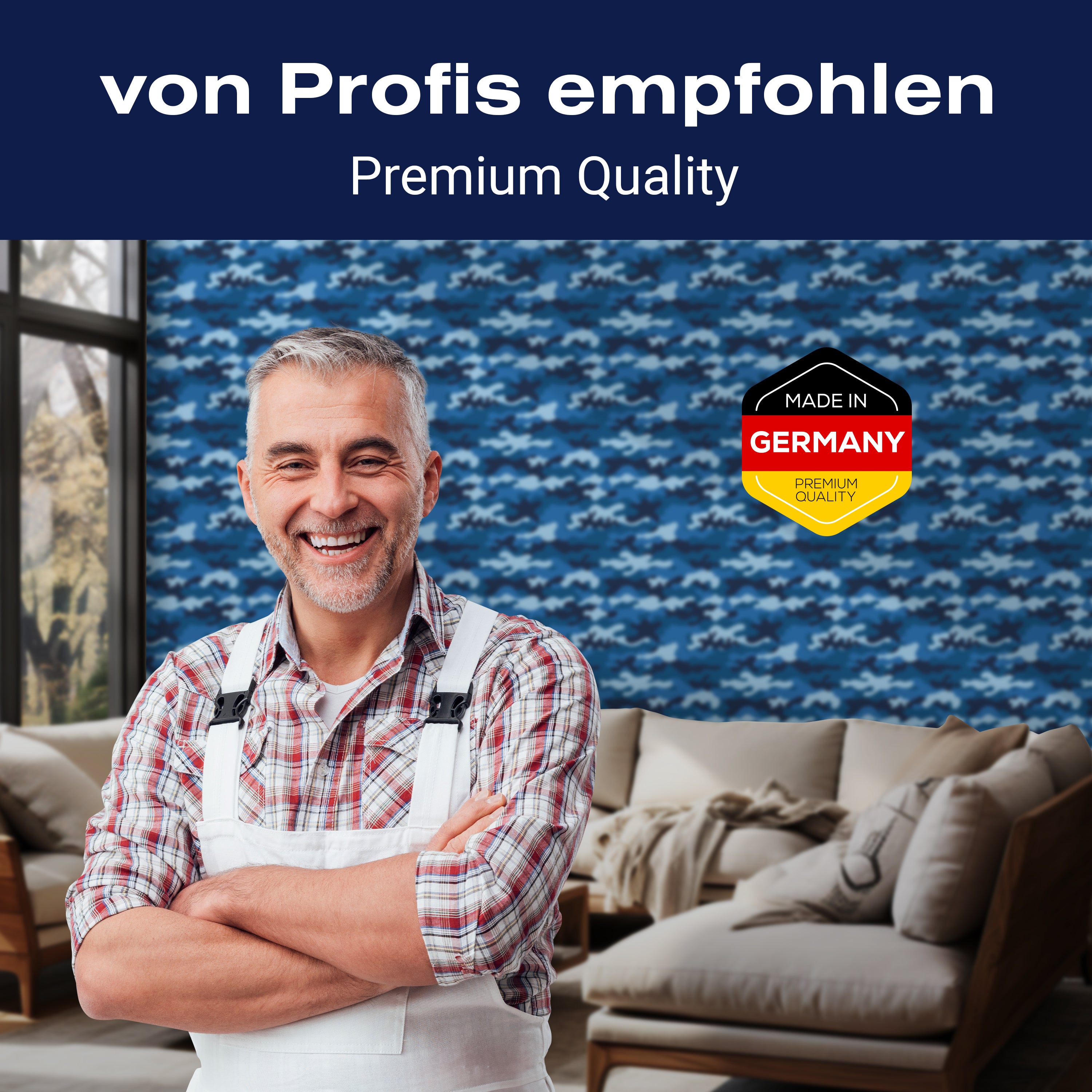 Fototapete Camouflage Muster blau M6362 - Bild 5 Fototapete Camouflage Muster blau M6362 - Bild 5