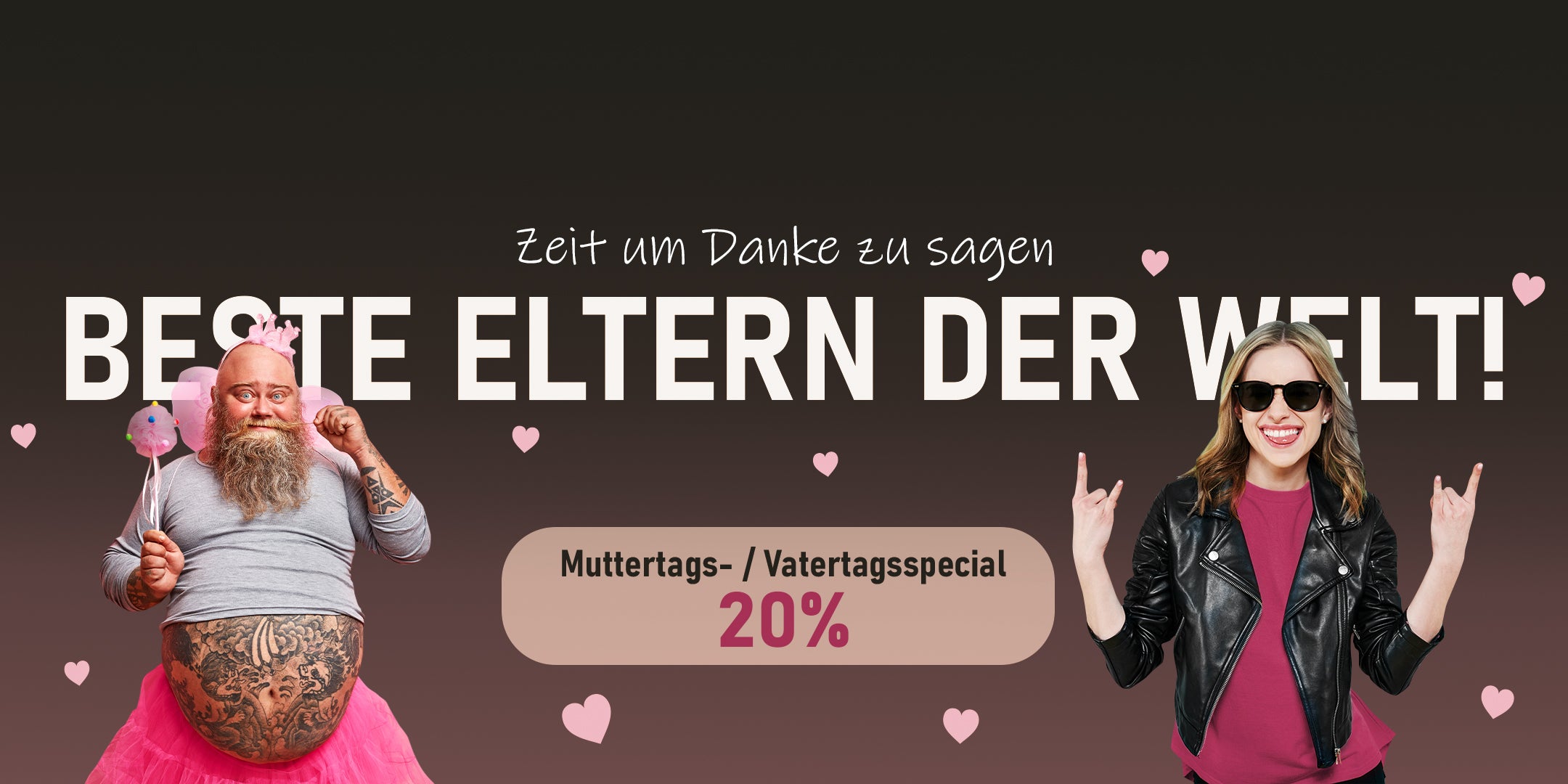20% auf Mutter und Vatertagsgeschenke