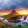 Fototapete Island Landschaft, Kirkjufell Berg M1038