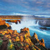 Fototapete Godafoss-Wasserfall bei Sonnenuntergang M1040