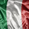 Fototapete Wehende Italienische Flagge M4918