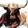 Fototapete Illustration Stier braun M6543