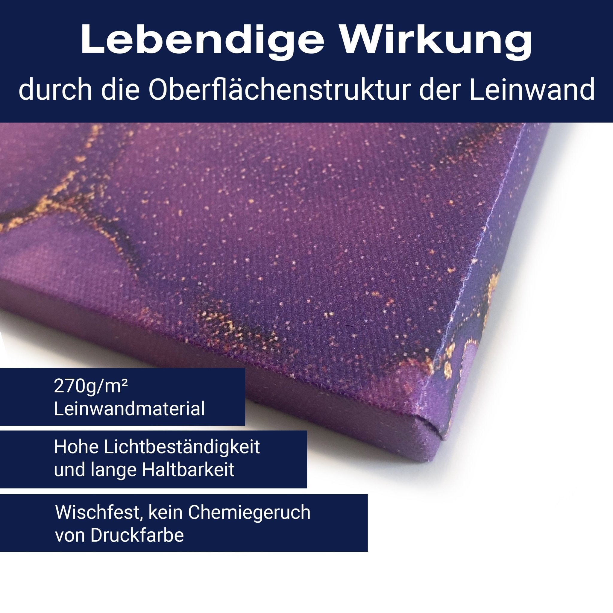 Leinwandbild Blaues Blumenfeld M1152 kaufen - Bild 6