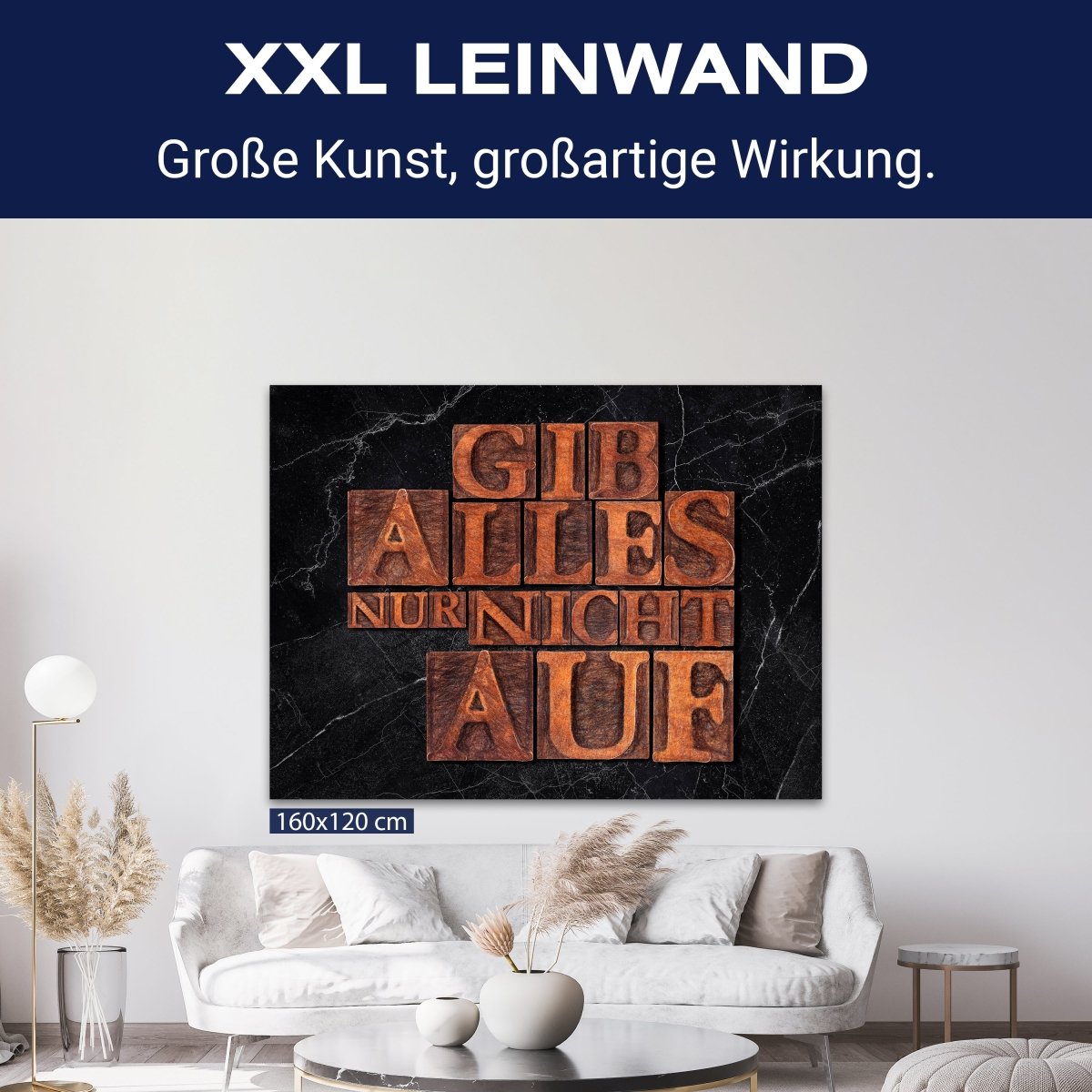 Leinwandbild Motivation, Querformat, Gib alles nur nicht auf M0004 kaufen - Bild 9