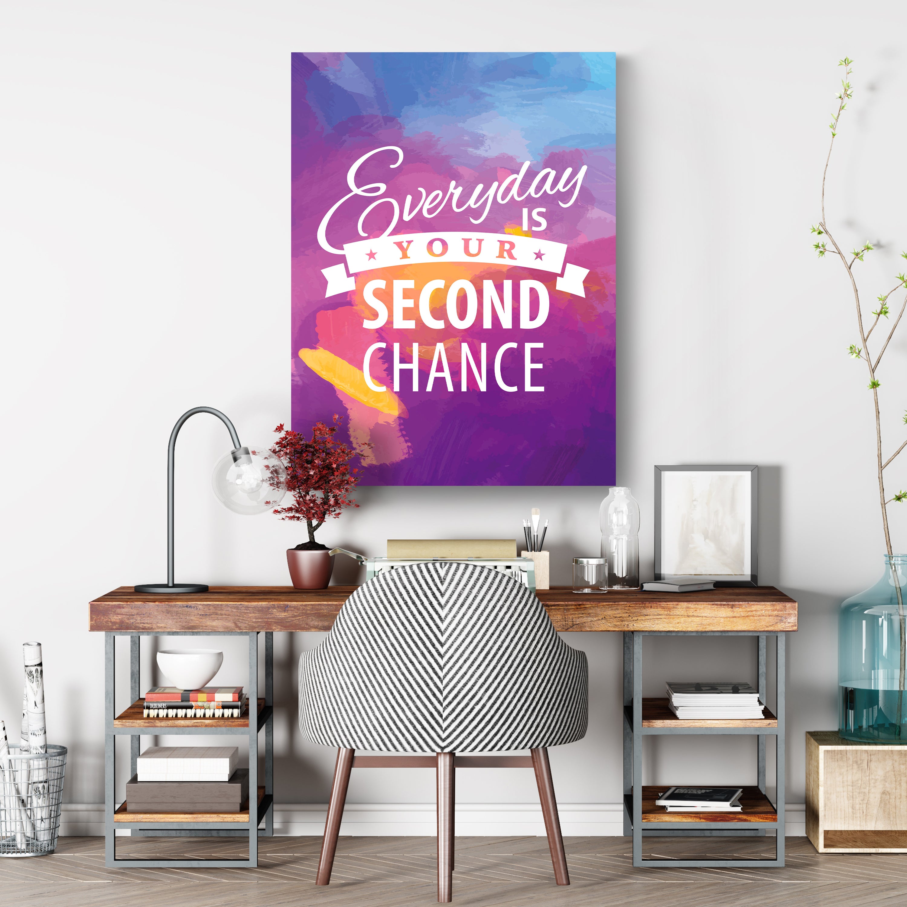 Leinwandbild Motivation, Hochformat, second chance M0014 kaufen - Bild 3