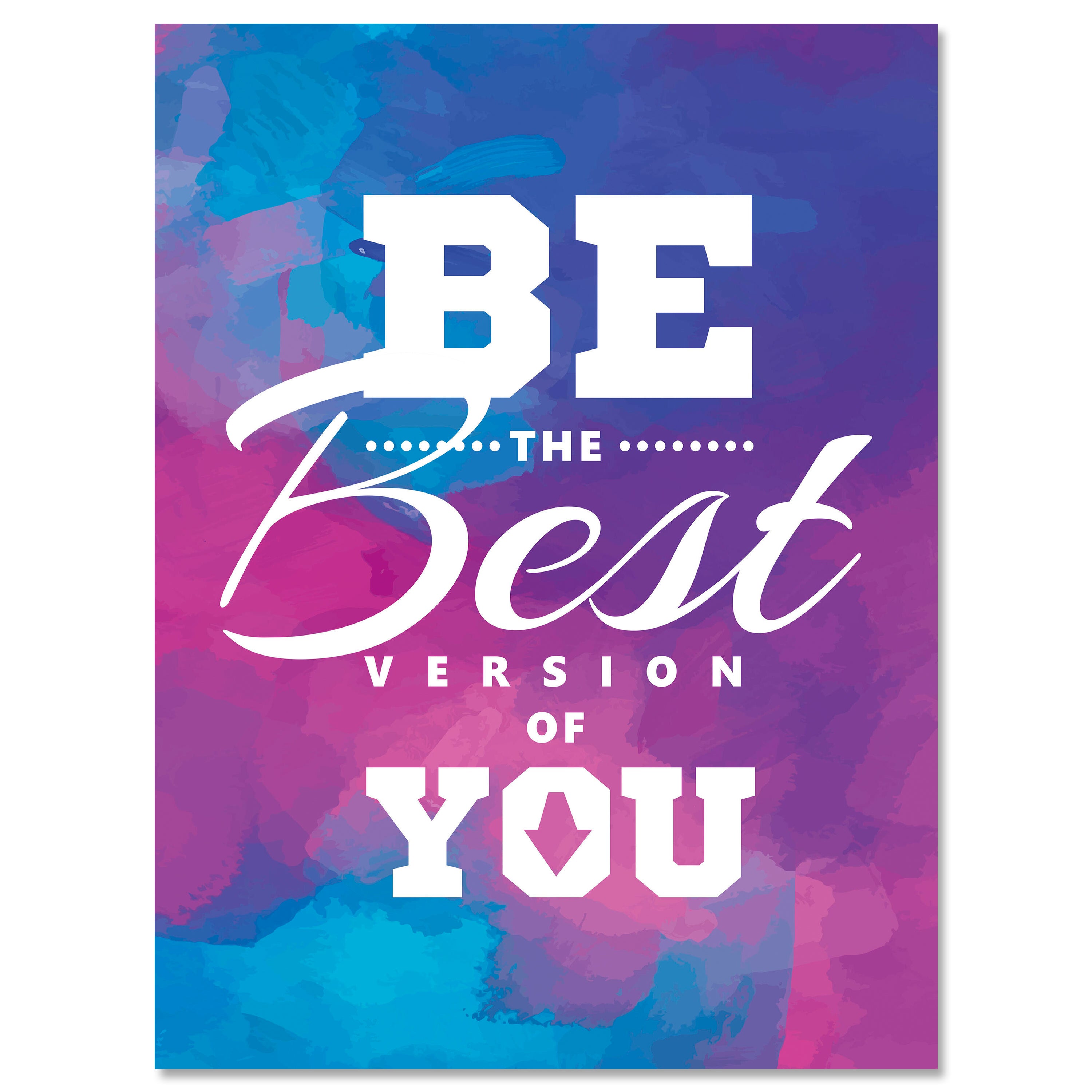 Leinwandbild Motivation, Hochformat, be the best version M0015 kaufen - Bild 1