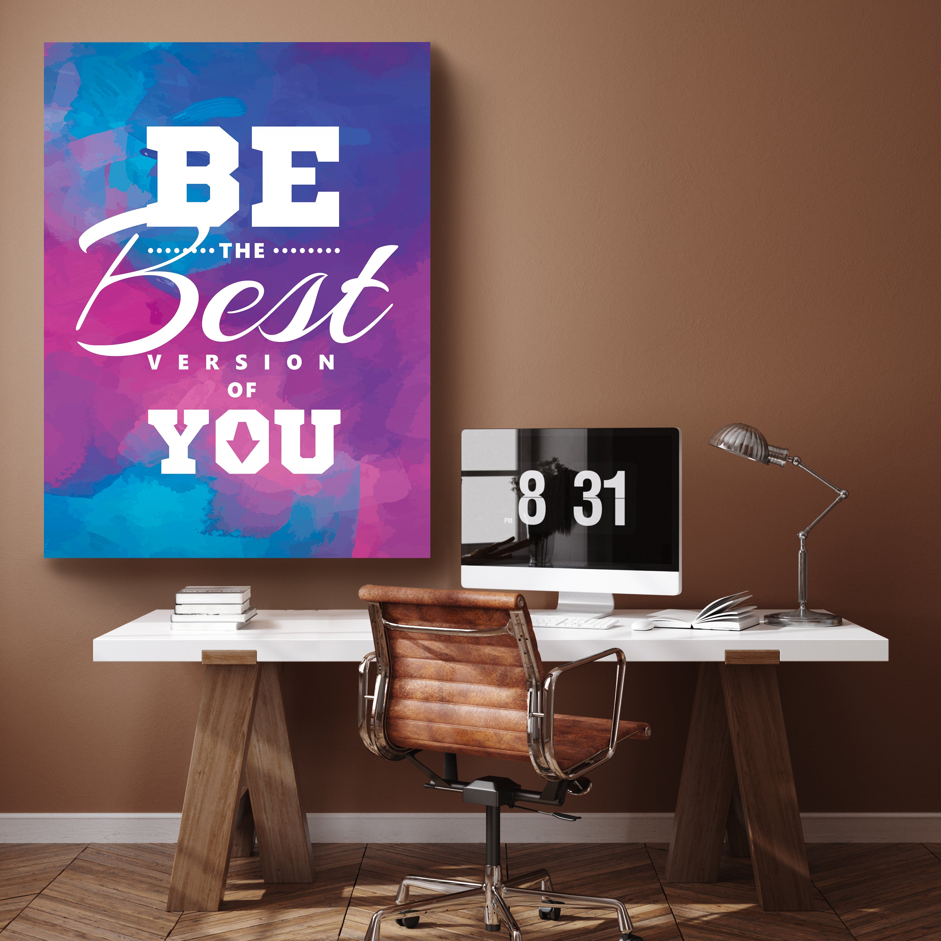 Leinwandbild Motivation, Hochformat, be the best version M0015 kaufen - Bild 2