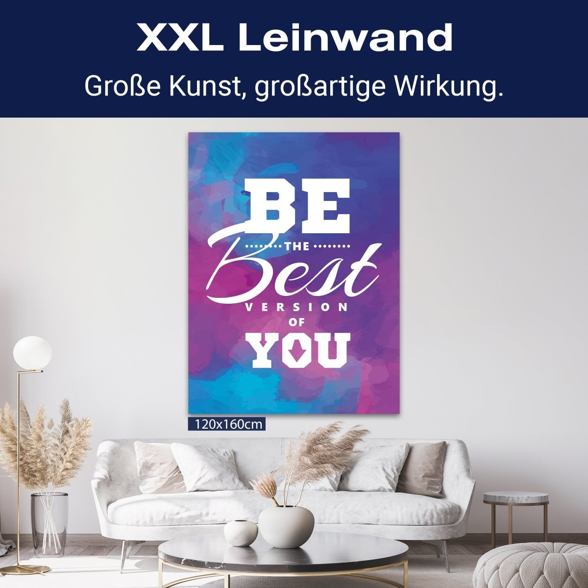 Leinwandbild Motivation, Hochformat, be the best version M0015 kaufen - Bild 9