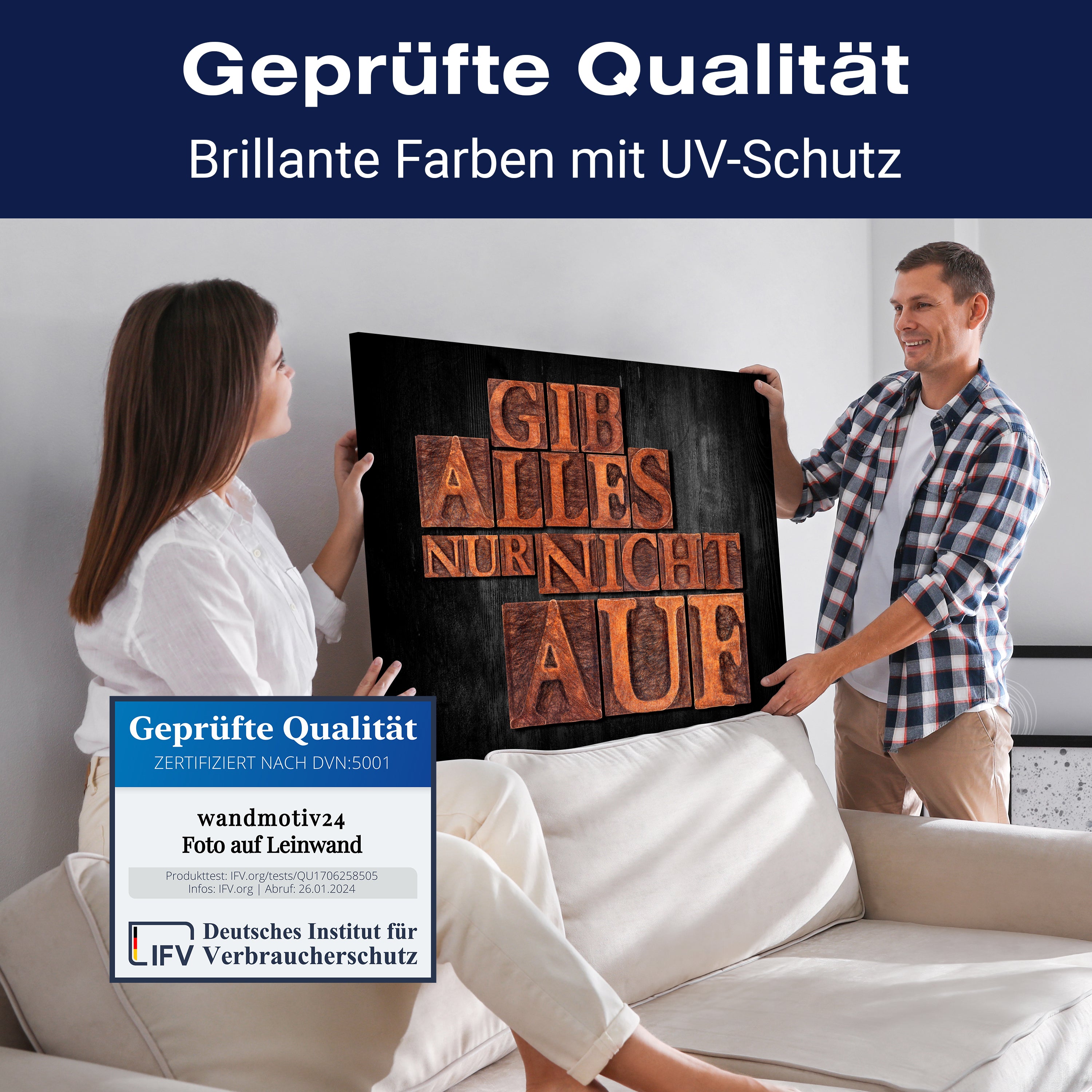 Leinwandbild Motivation, Querformat, Gib alles M0023 kaufen - Bild 4