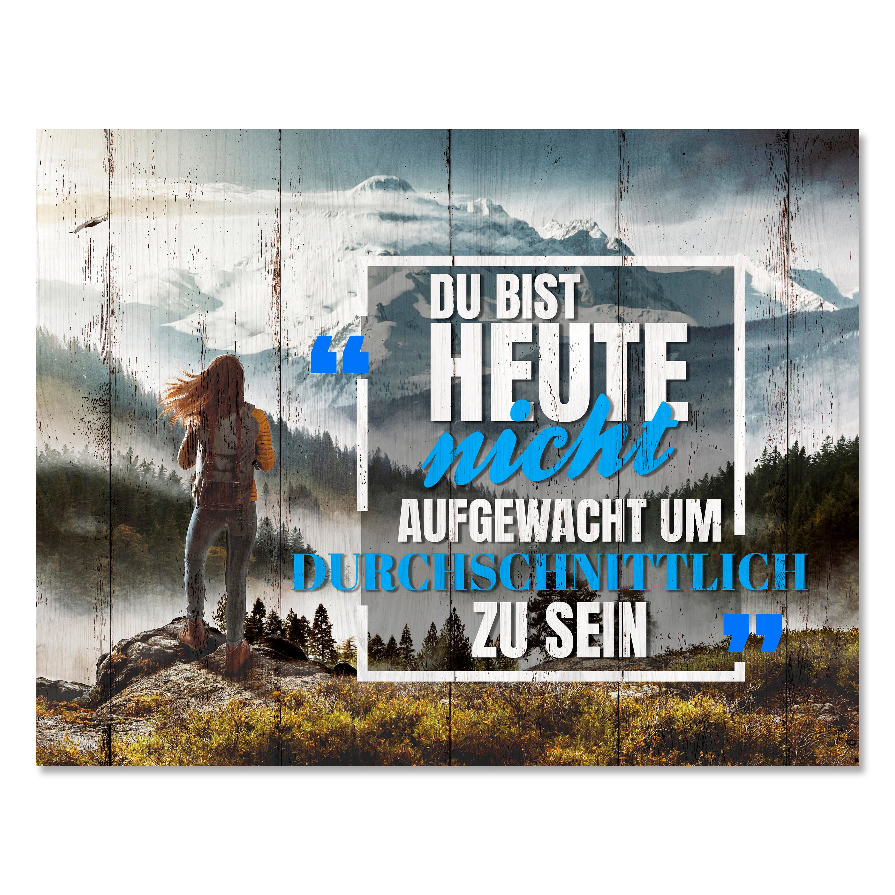 Leinwandbild Motivation, Querformat, Durchschnittlich sein M0024 kaufen - Bild 1