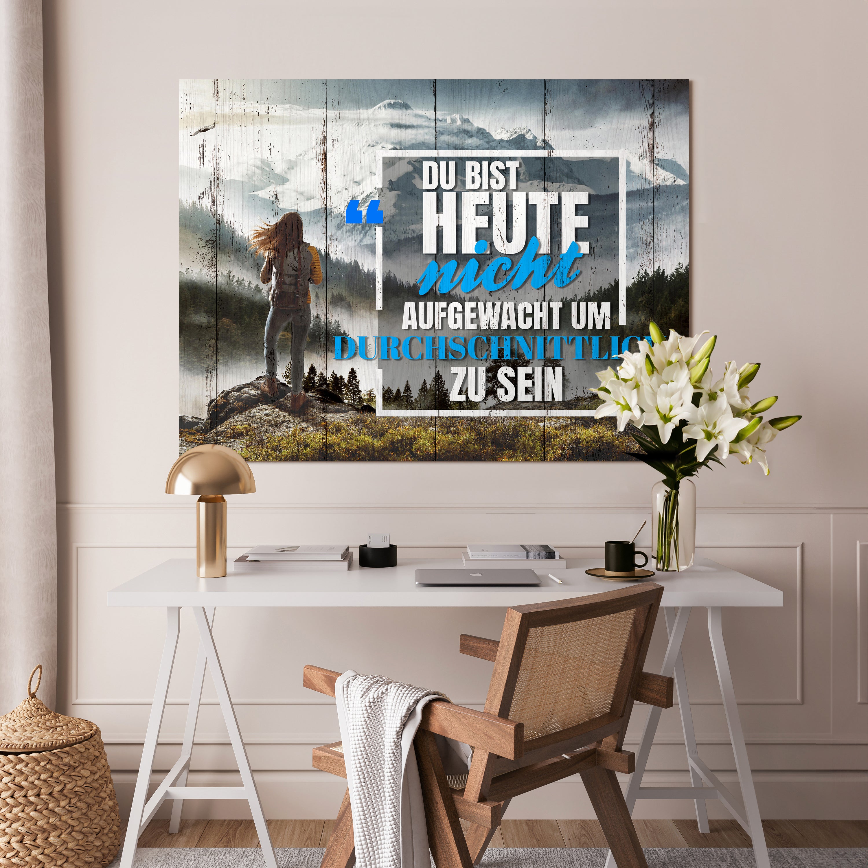 Leinwandbild Motivation, Querformat, Durchschnittlich sein M0024 kaufen - Bild 2