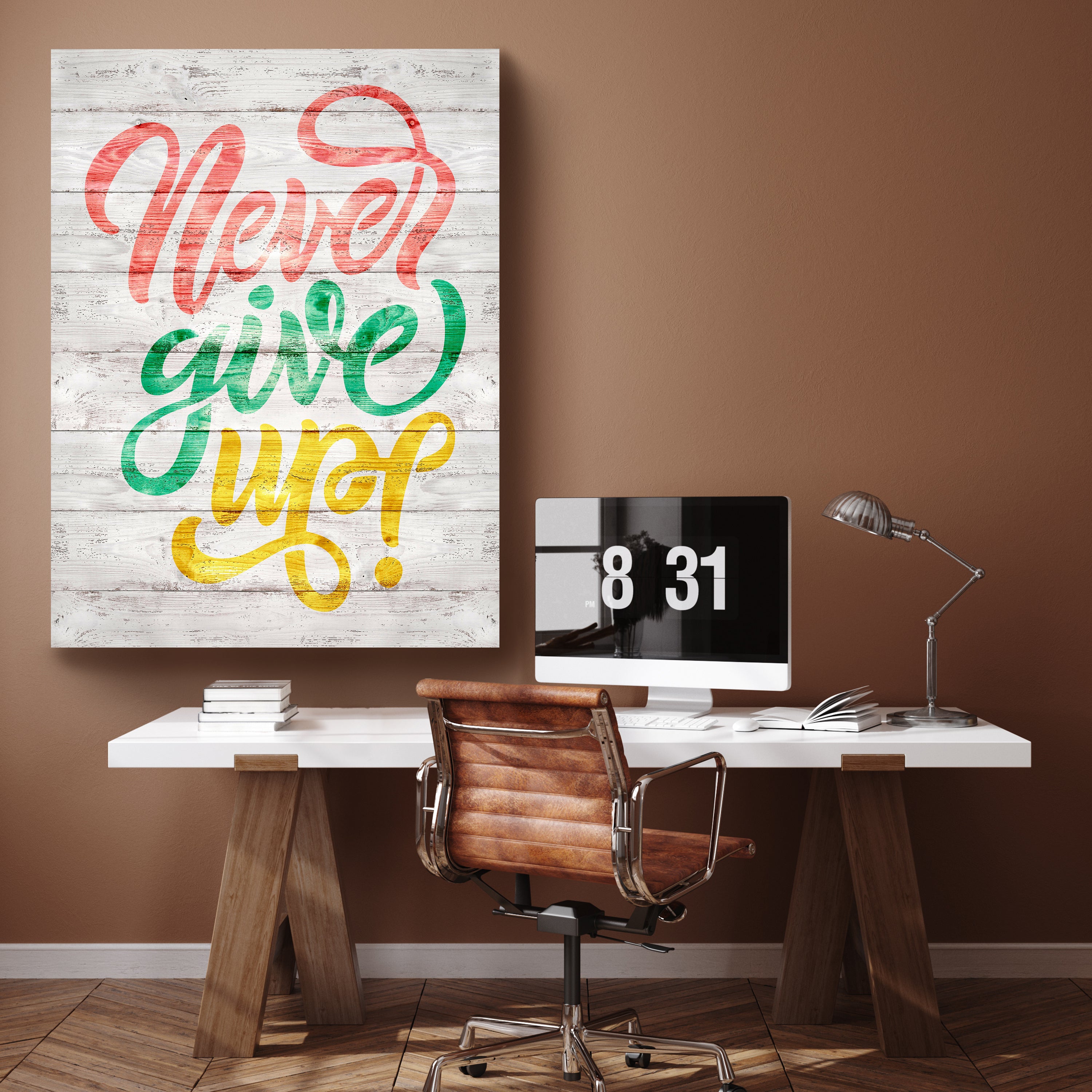 Leinwandbild Motivation, Hochformat, give up Holz M0031 kaufen - Bild 2