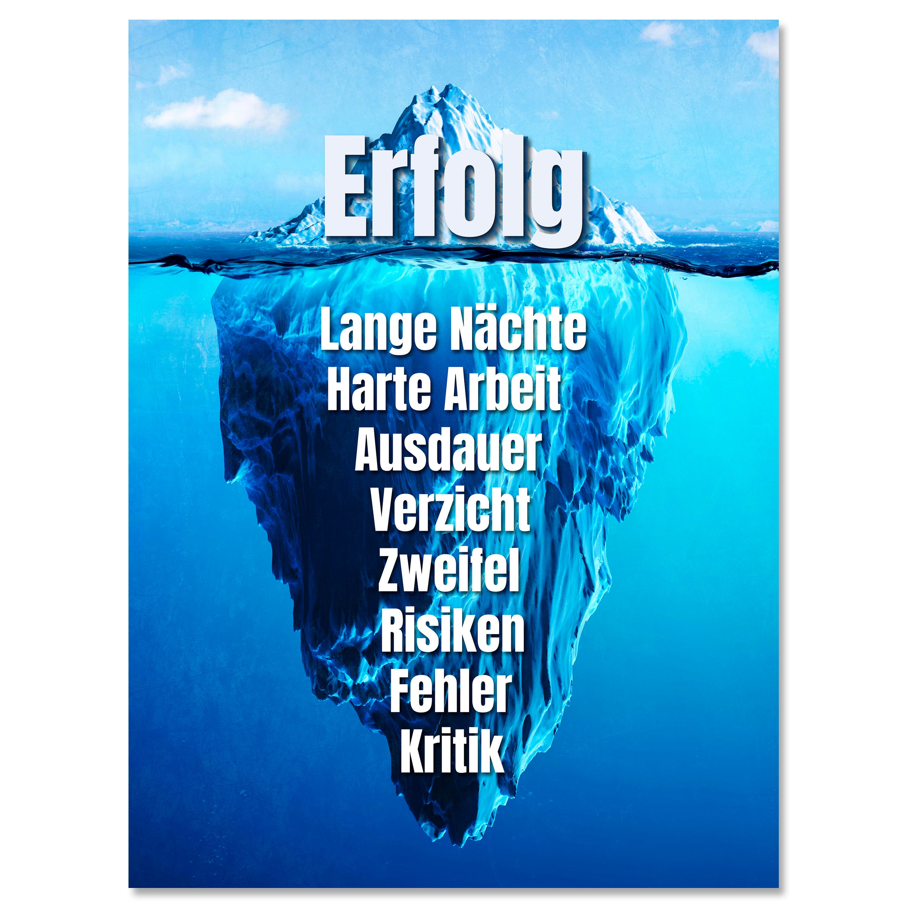 Leinwandbild Motivation, Hochformat, Eisberg Lange Nächte M0032 kaufen - Bild 1