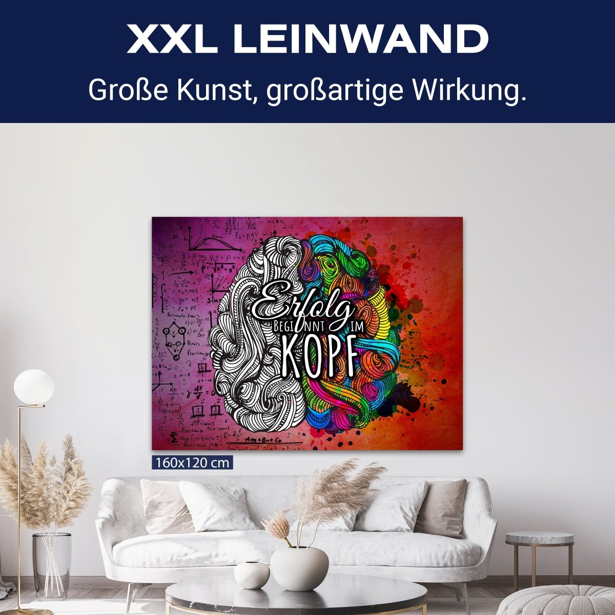 Leinwandbild Motivation, Querformat, Gehirn Erfolg M0034 kaufen - Bild 9