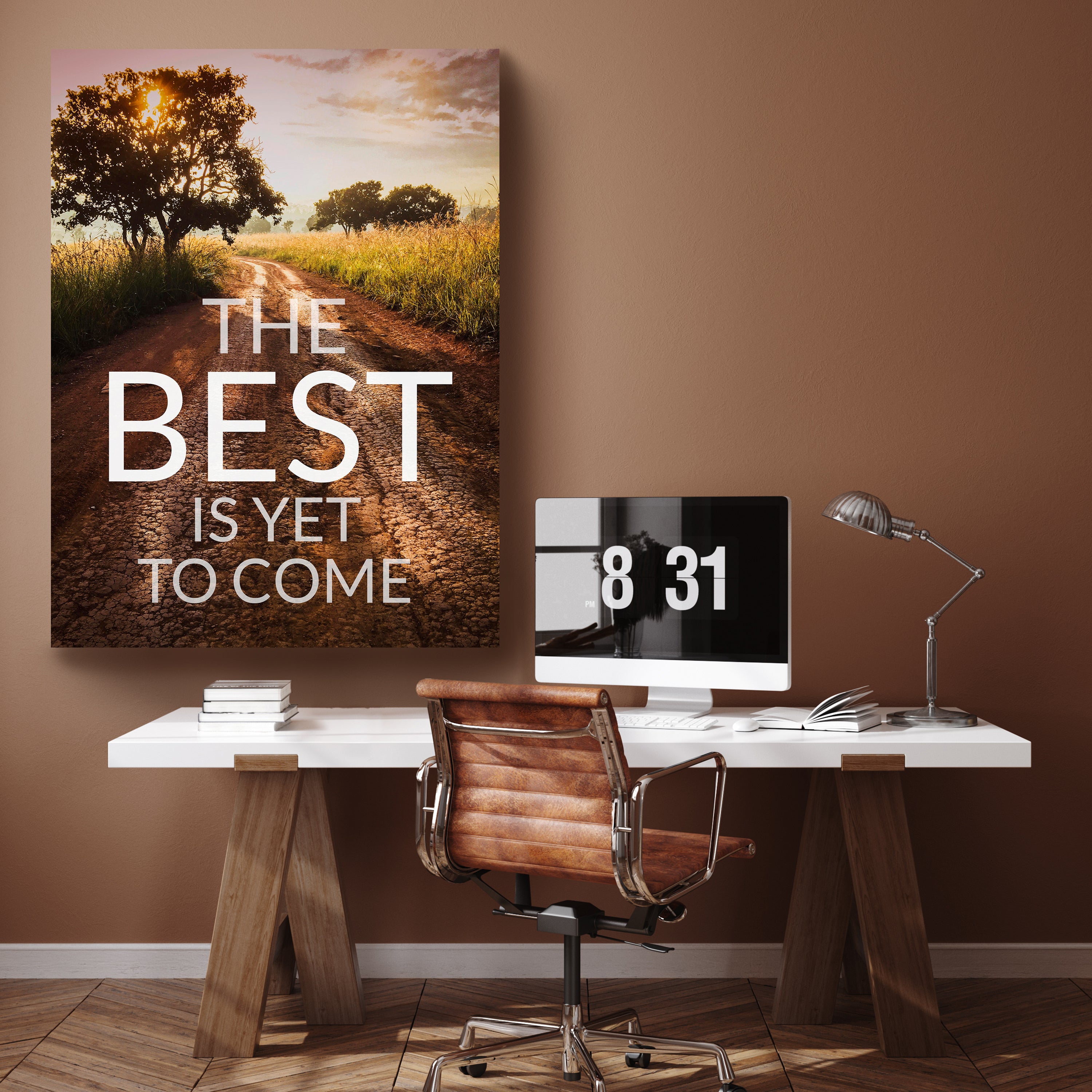 Leinwandbild Motivation, Hochformat, The best is yet M0038 kaufen - Bild 2