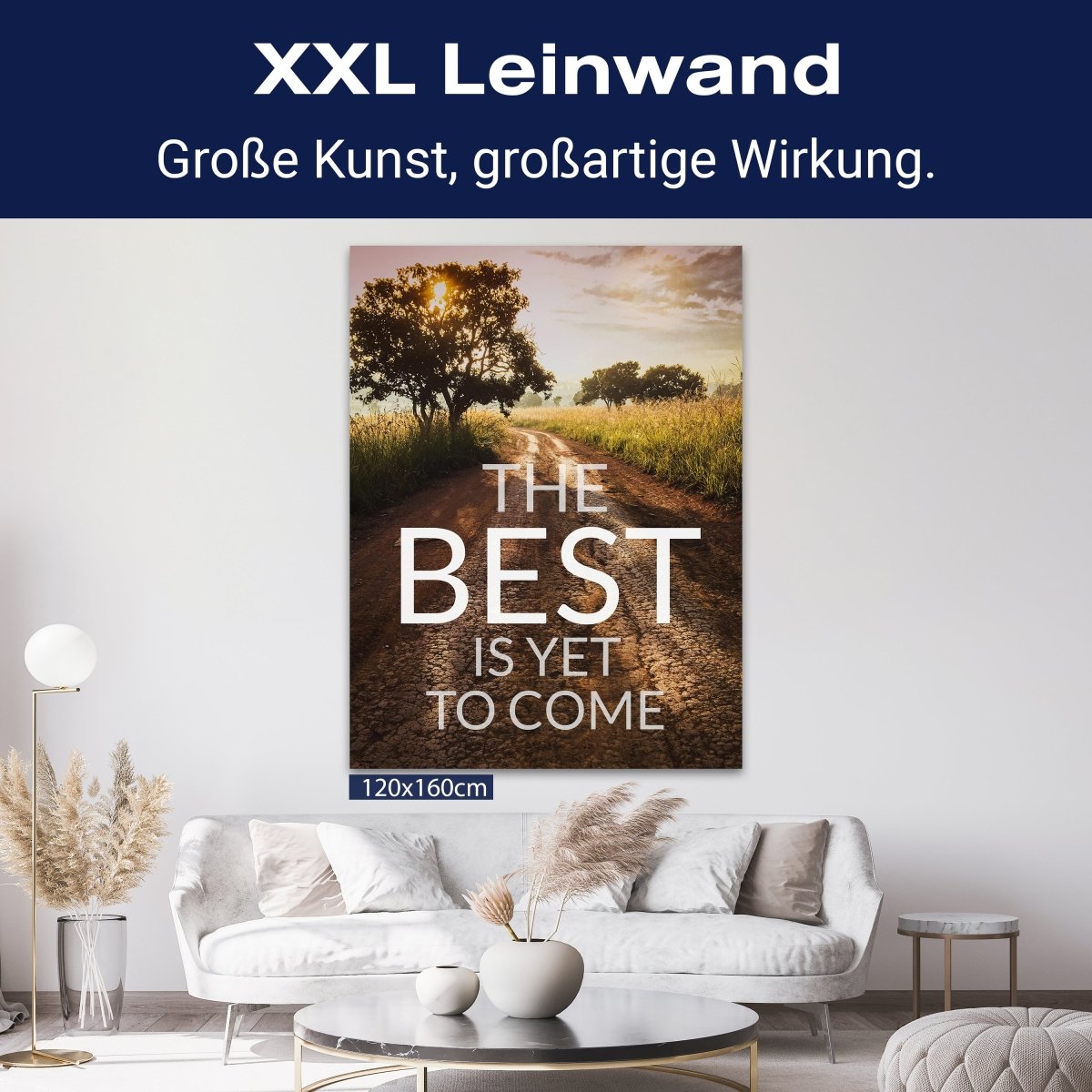 Leinwandbild Motivation, Hochformat, The best is yet M0038 kaufen - Bild 9