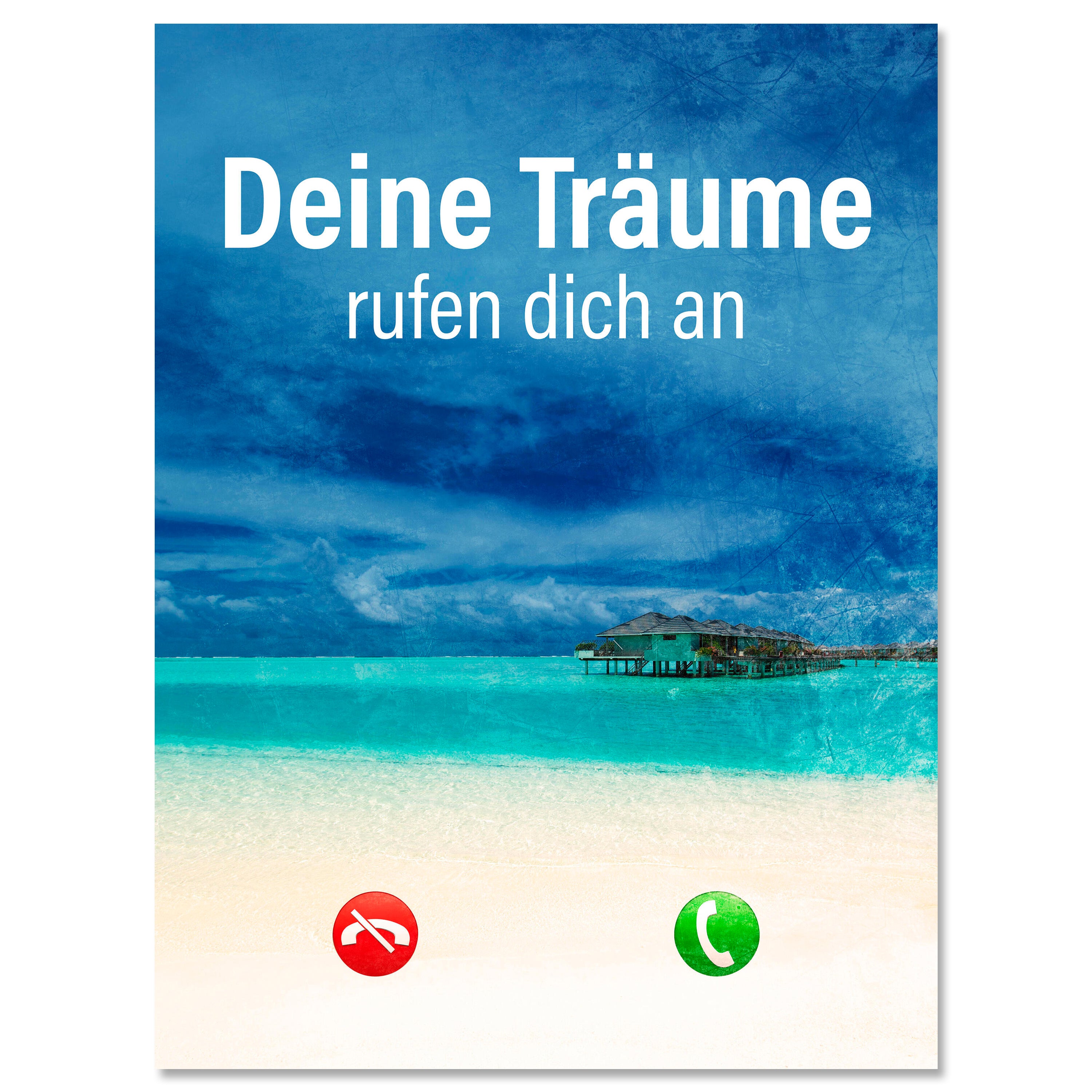 Leinwandbild Motivation, Hochformat, Träume Anruf M0039 kaufen - Bild 1