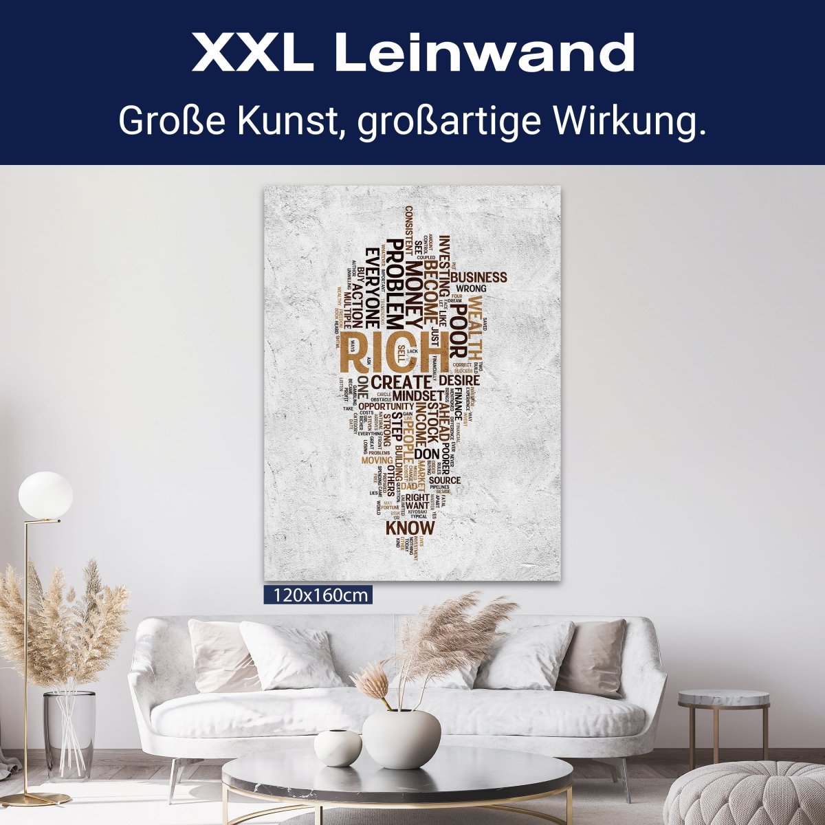 Leinwandbild Motivation, Hochformat, Wortwolke Erfolg M0042 kaufen - Bild 9