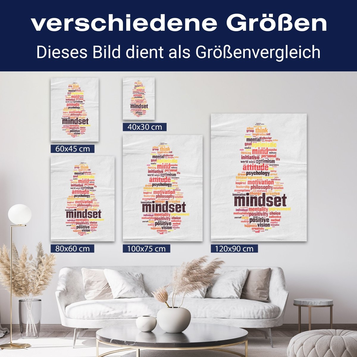 Leinwandbild Motivation, Hochformat, Stichwörter Papier M0043 kaufen - Bild 8