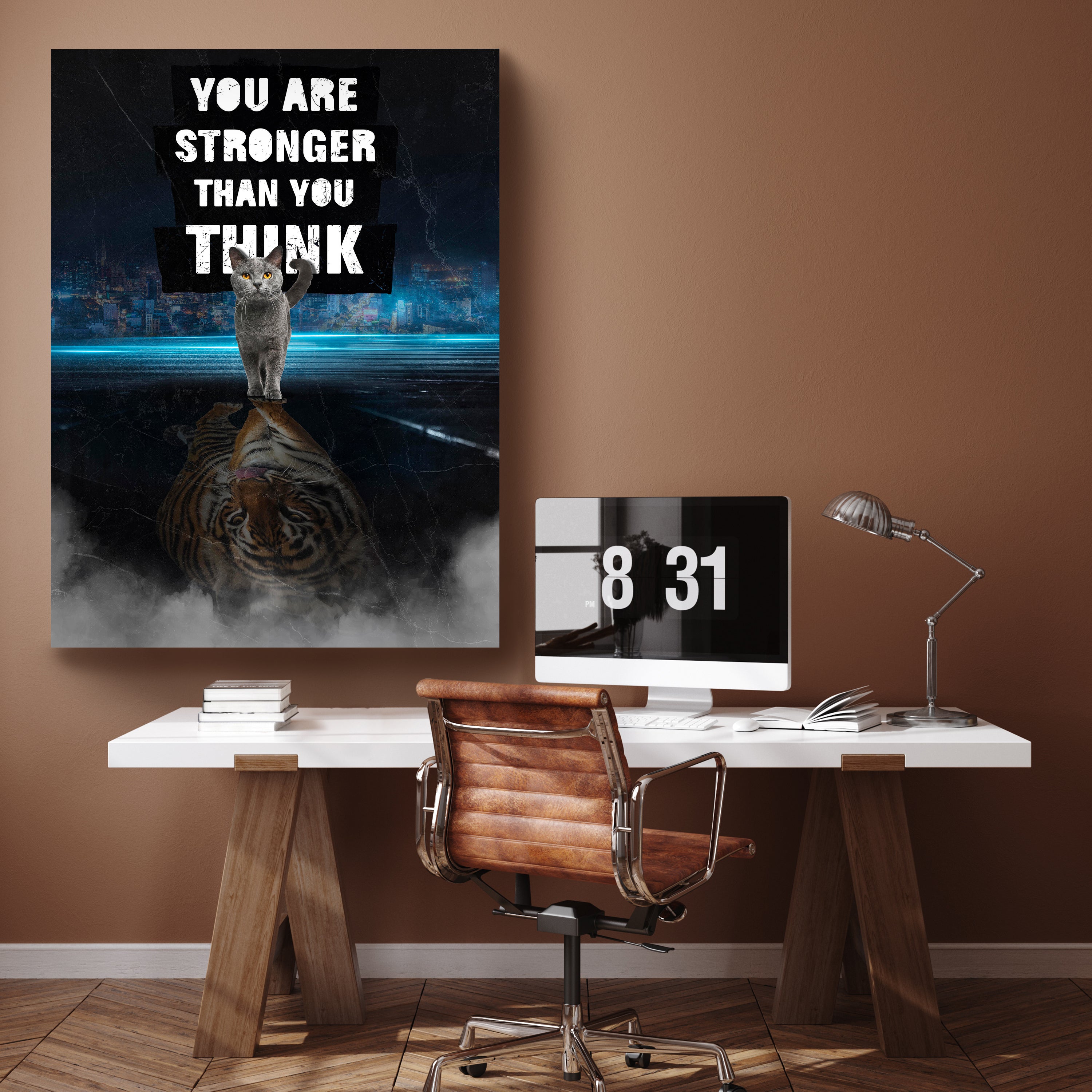 Leinwandbild Motivation, Hochformat, Stronger than you think M0045 kaufen - Bild 2