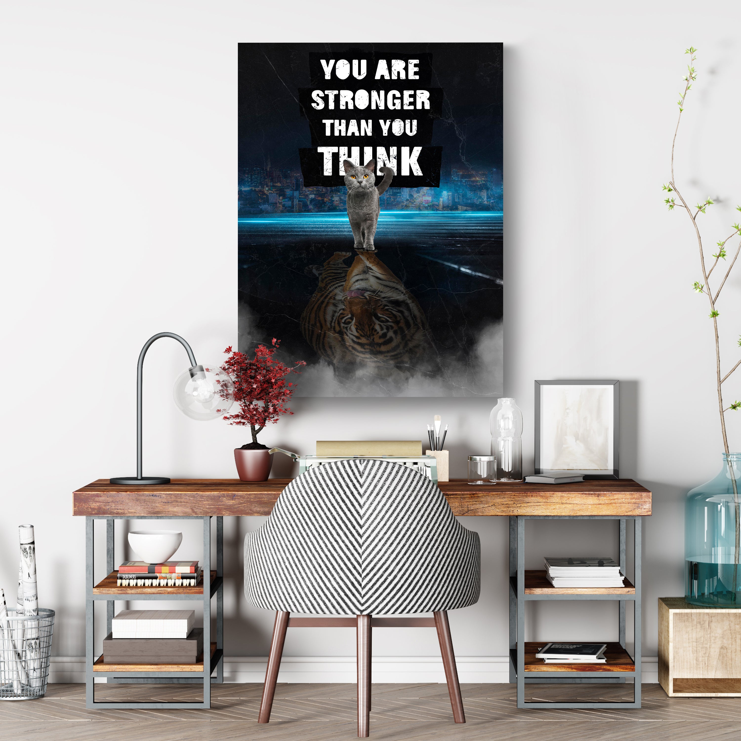 Leinwandbild Motivation, Hochformat, Stronger than you think M0045 kaufen - Bild 3