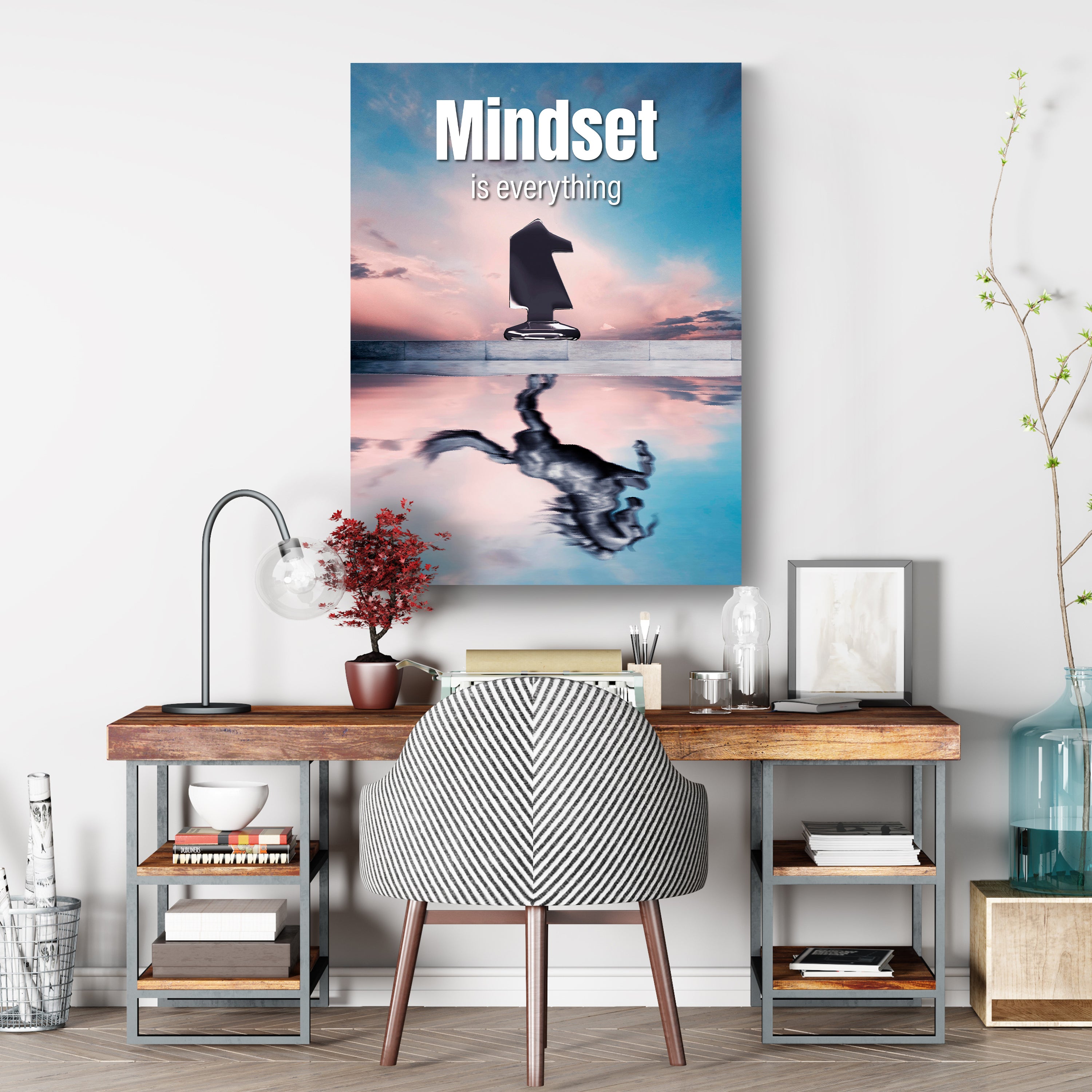 Leinwandbild Motivation, Hochformat, Mindset Pferd M0047 kaufen - Bild 3