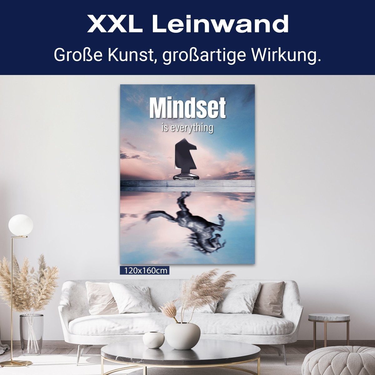 Leinwandbild Motivation, Hochformat, Mindset Pferd M0047 kaufen - Bild 9