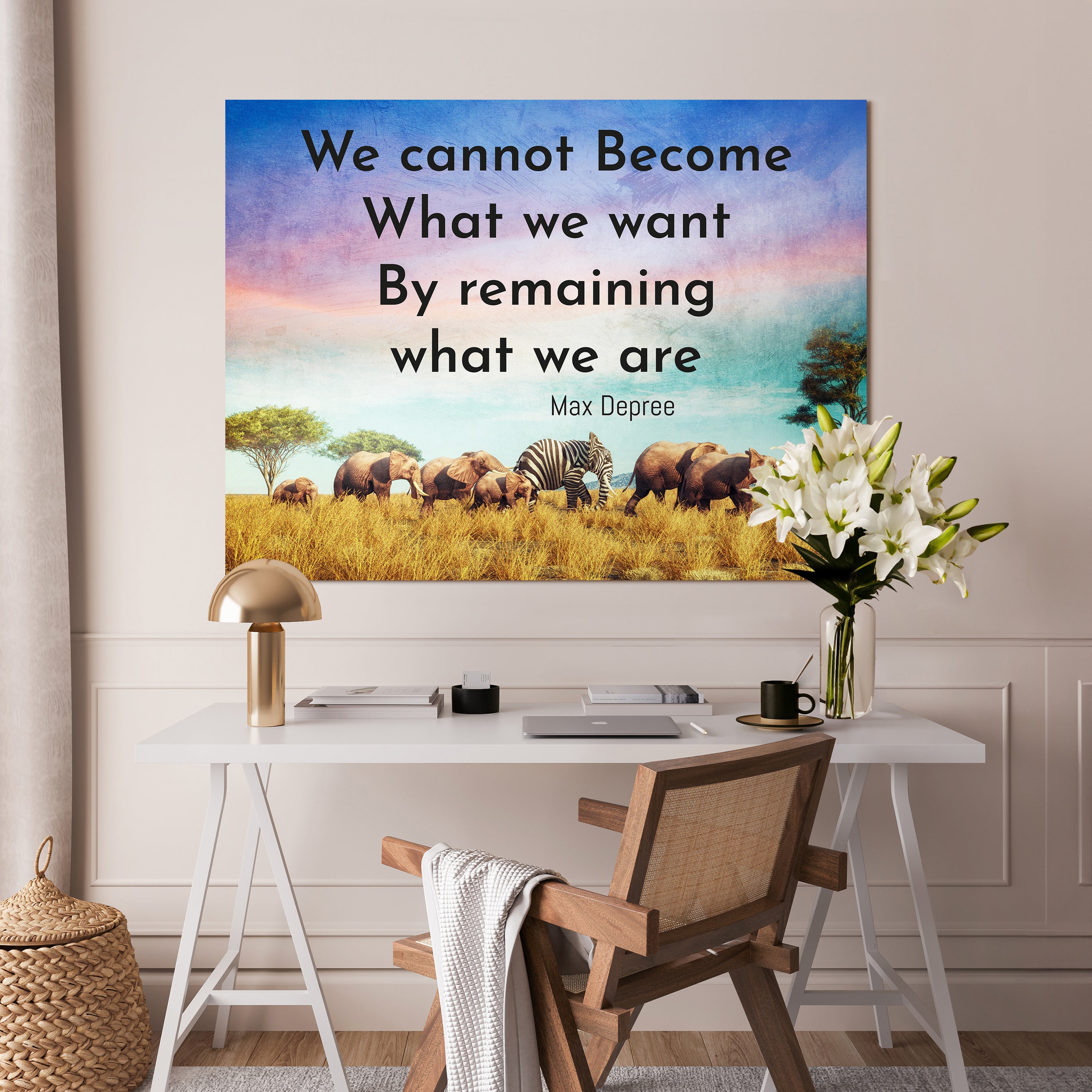 Leinwandbild Motivation, Querformat, we want, Elefant M0050 kaufen - Bild 2